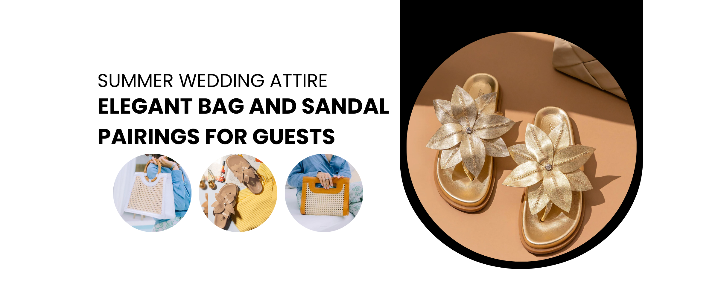 Summer Wedding Attire: Elegant Bag and Sandal Pairings for Guests | Blog Cover