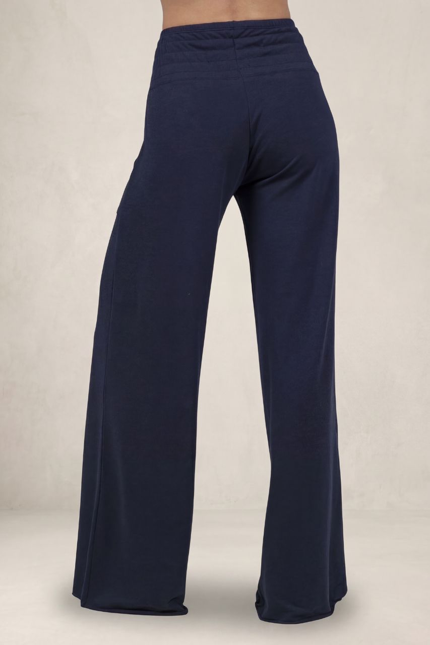 KIRAGRACE COZY BOHO YOGA PANT: NAVY