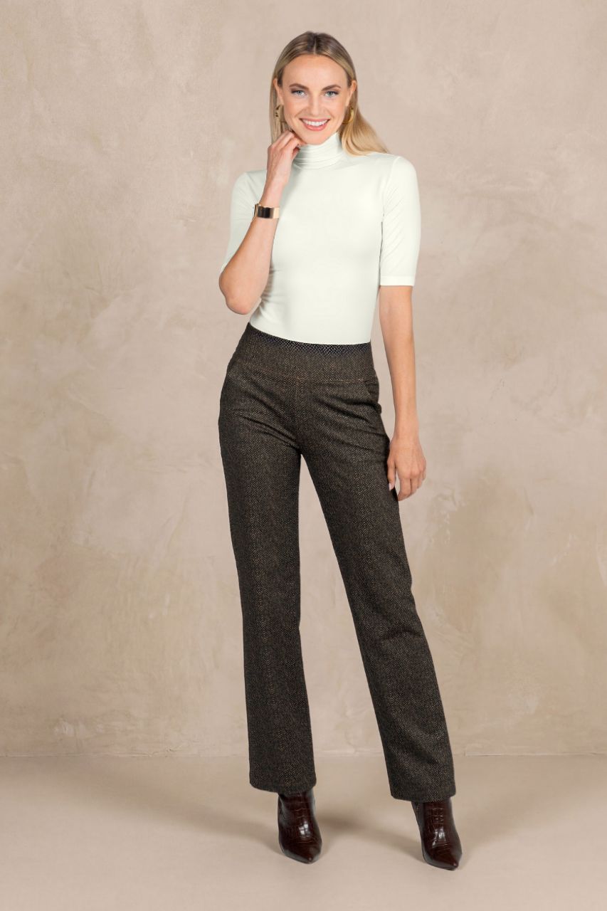 GRACE MOCKNECK TEE: IVORY