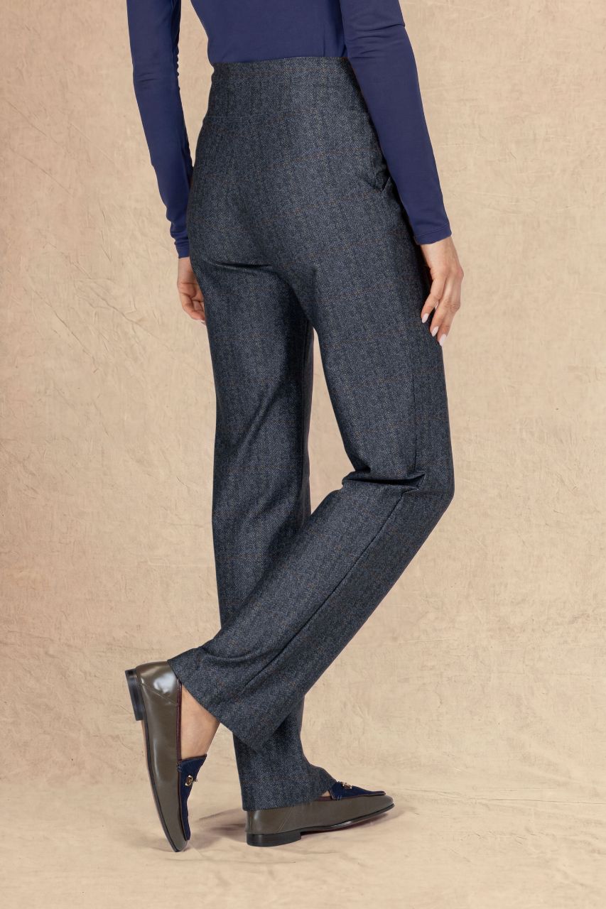 NINA STRAIGHT LEG PANT: IRISH TARTAN