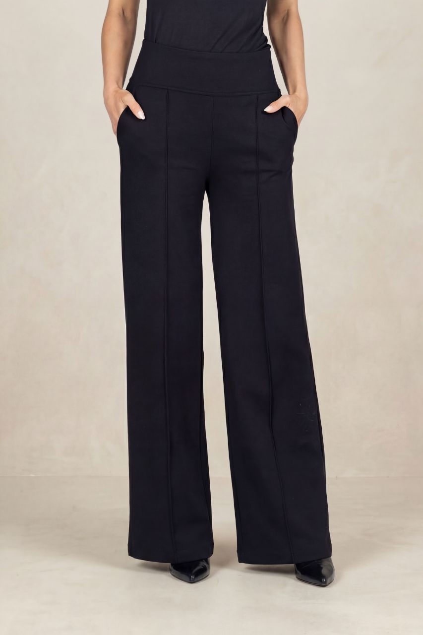 EXECUTIVE PANT: BLACK PONTE