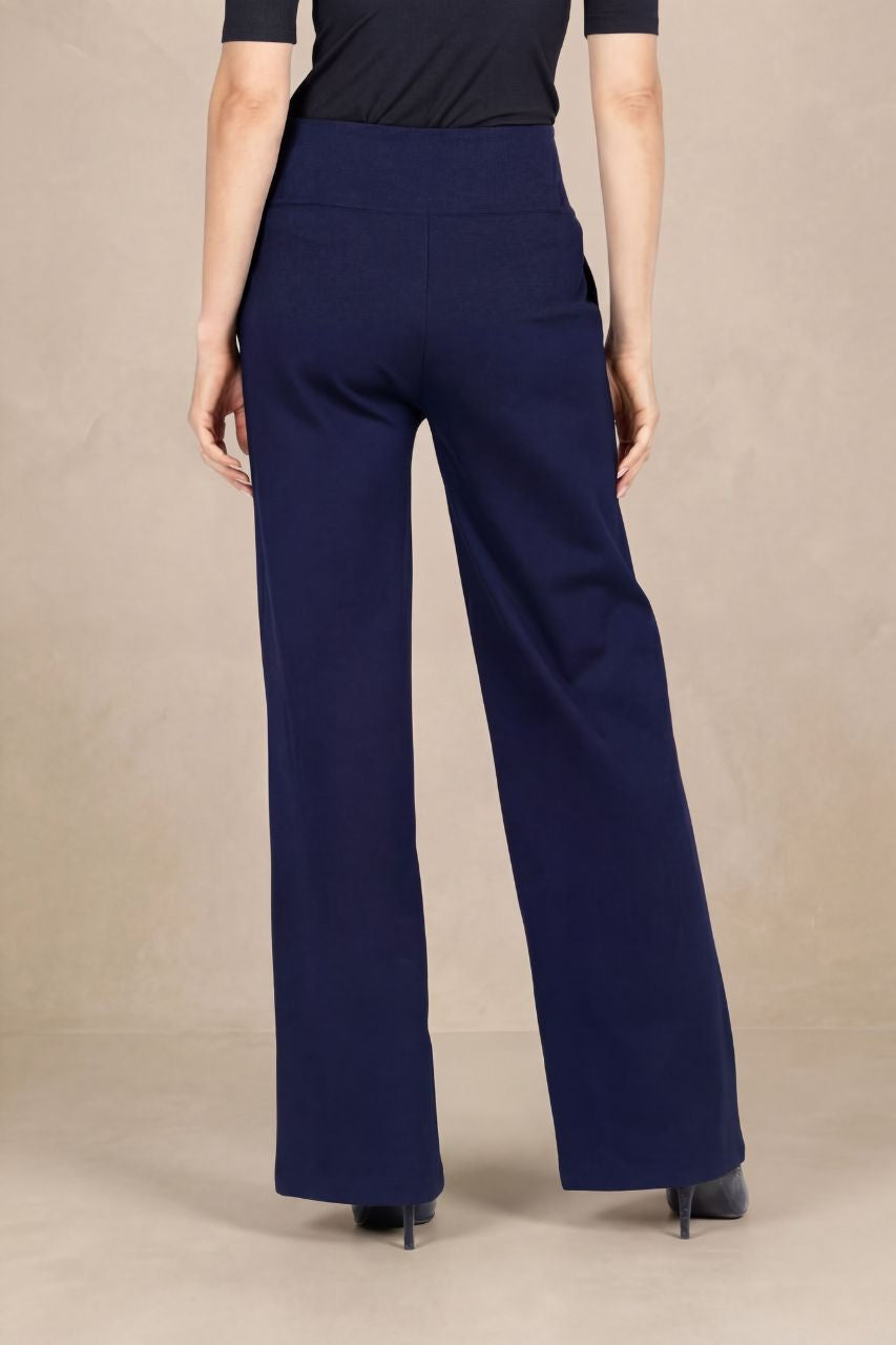 EXECUTIVE PANT: OXFORD NAVY PONTE