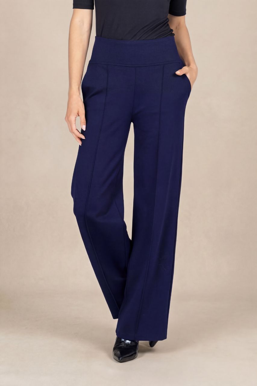 EXECUTIVE PANT: OXFORD NAVY PONTE