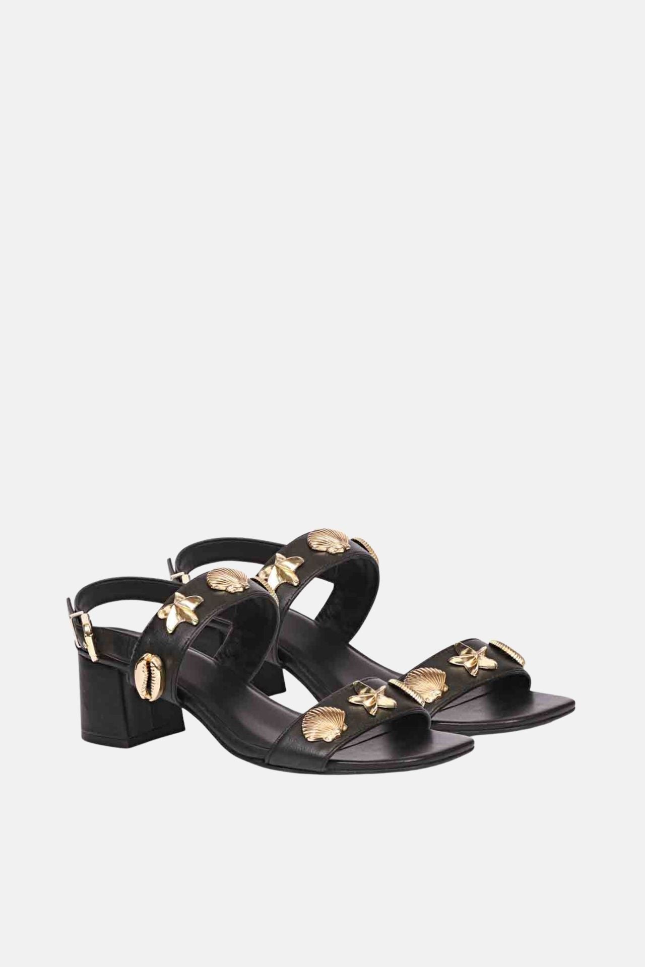 The Saint G - Uri - Black Sandals