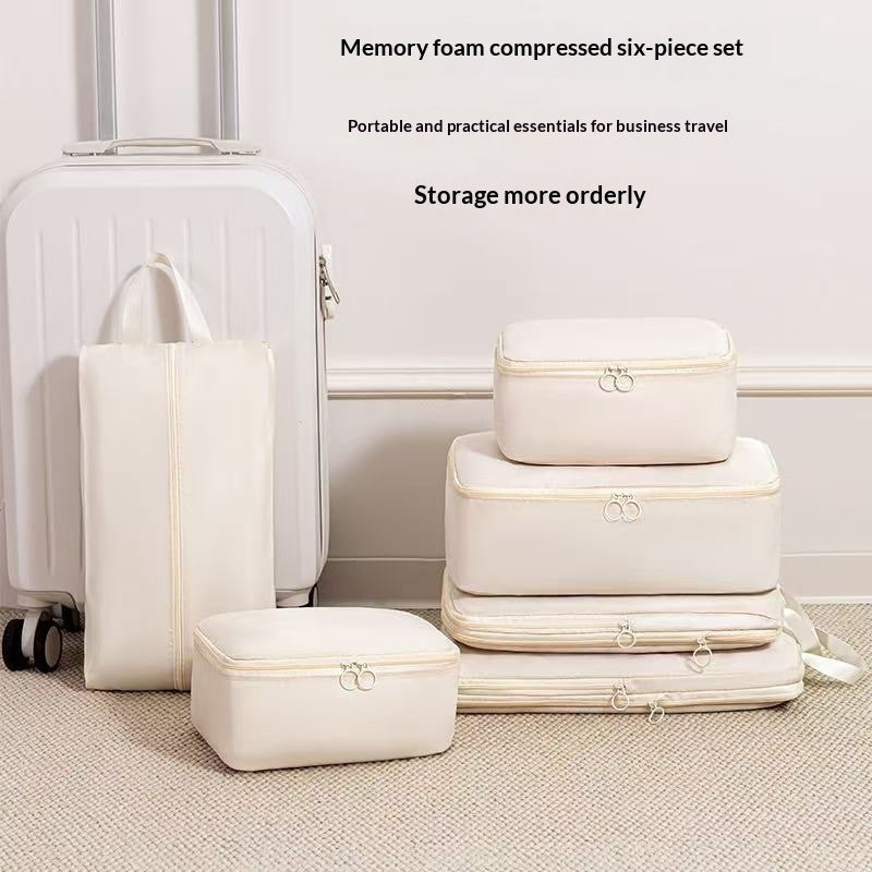 6-Piece Compression Packing Cube Set – Travel & Luggage Organizers
