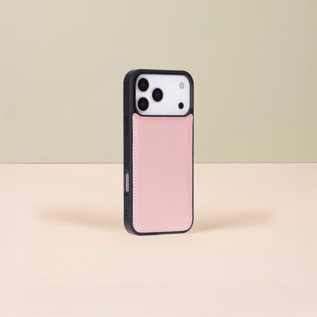 Leather iPhone 18 Pro Wallet Case – Pink - Austin