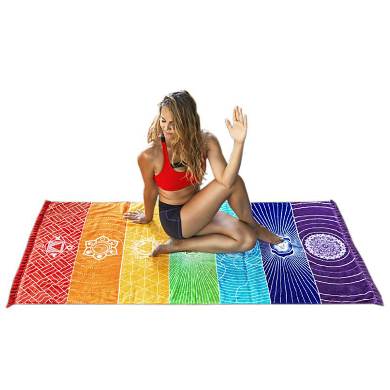 Mandala Blanket Beach Yoga Mat