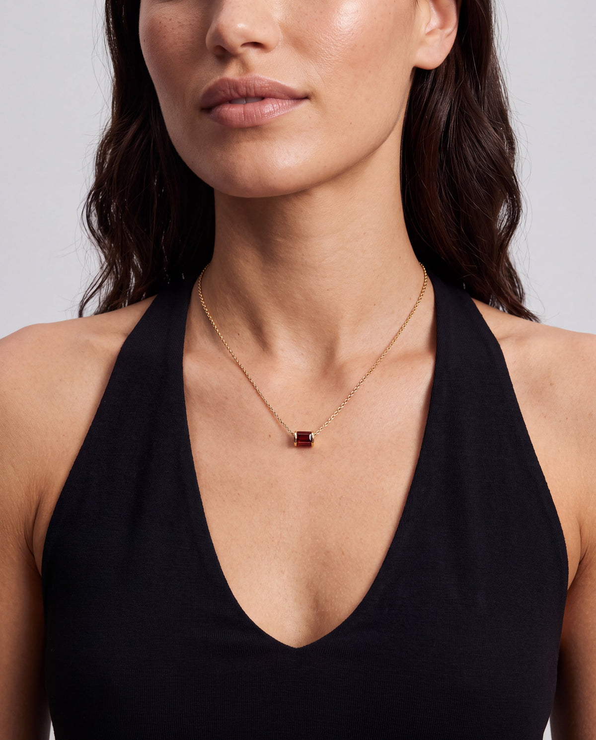 January Birthstone Precious Pendant Necklace