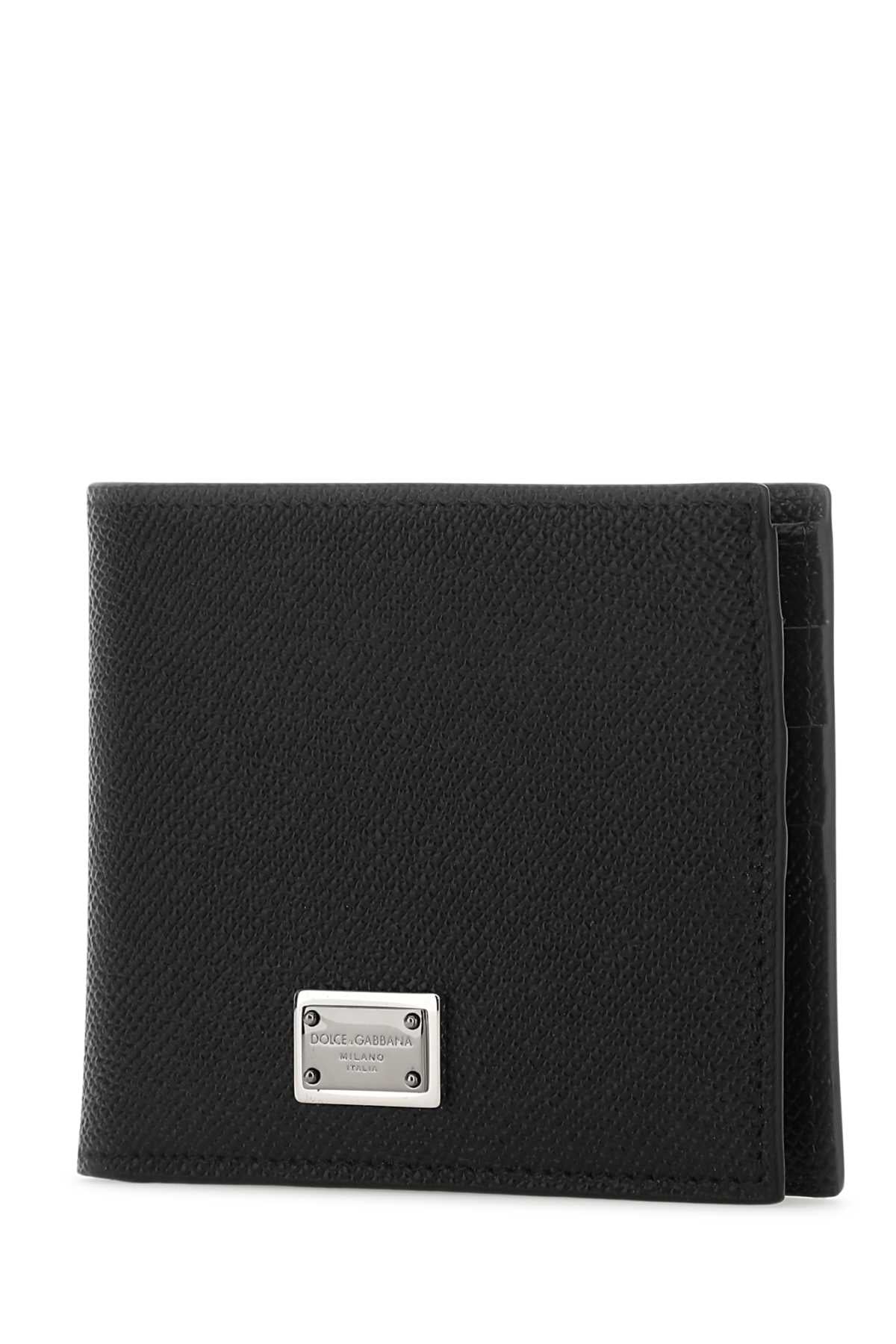 Dolce & Gabbana Men Black Leather Wallet