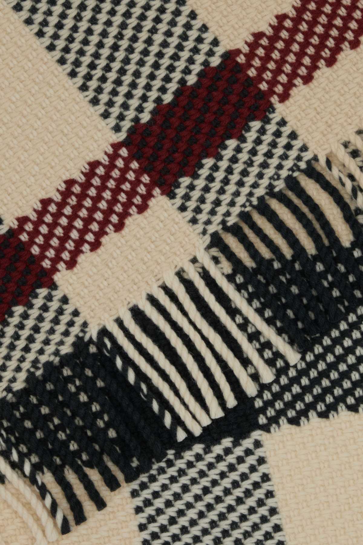 Burberry Women Embroidered Wool Scarf