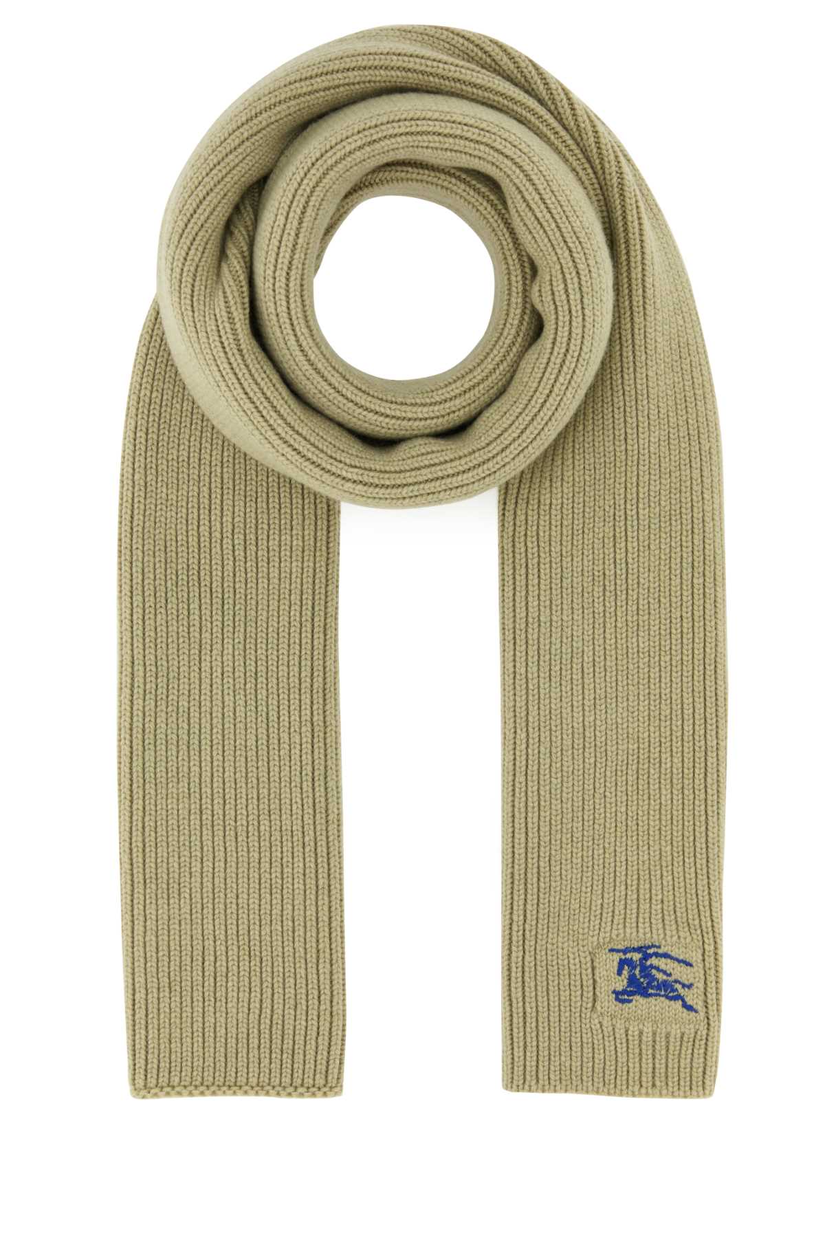 Burberry Unisex Khaki Cashmere Scarf