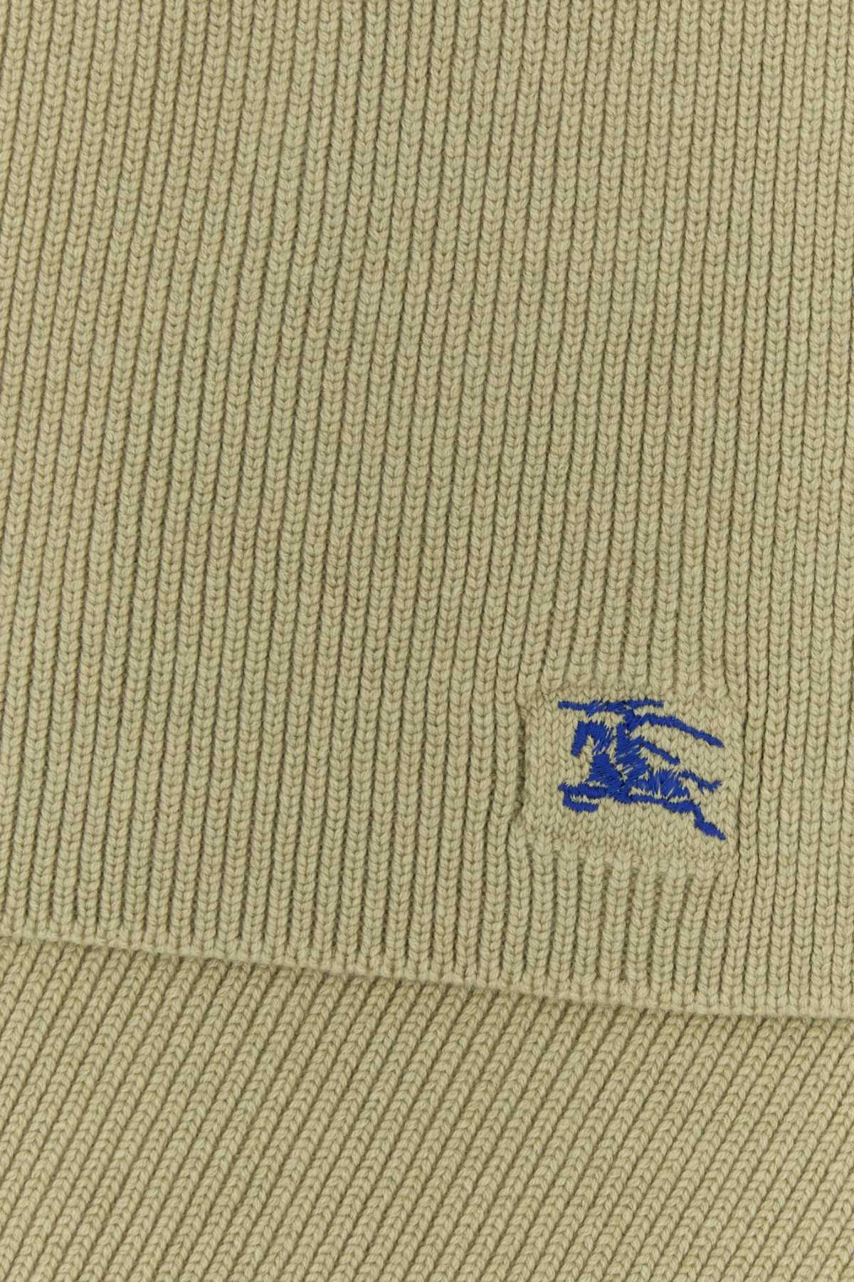Burberry Unisex Khaki Cashmere Scarf