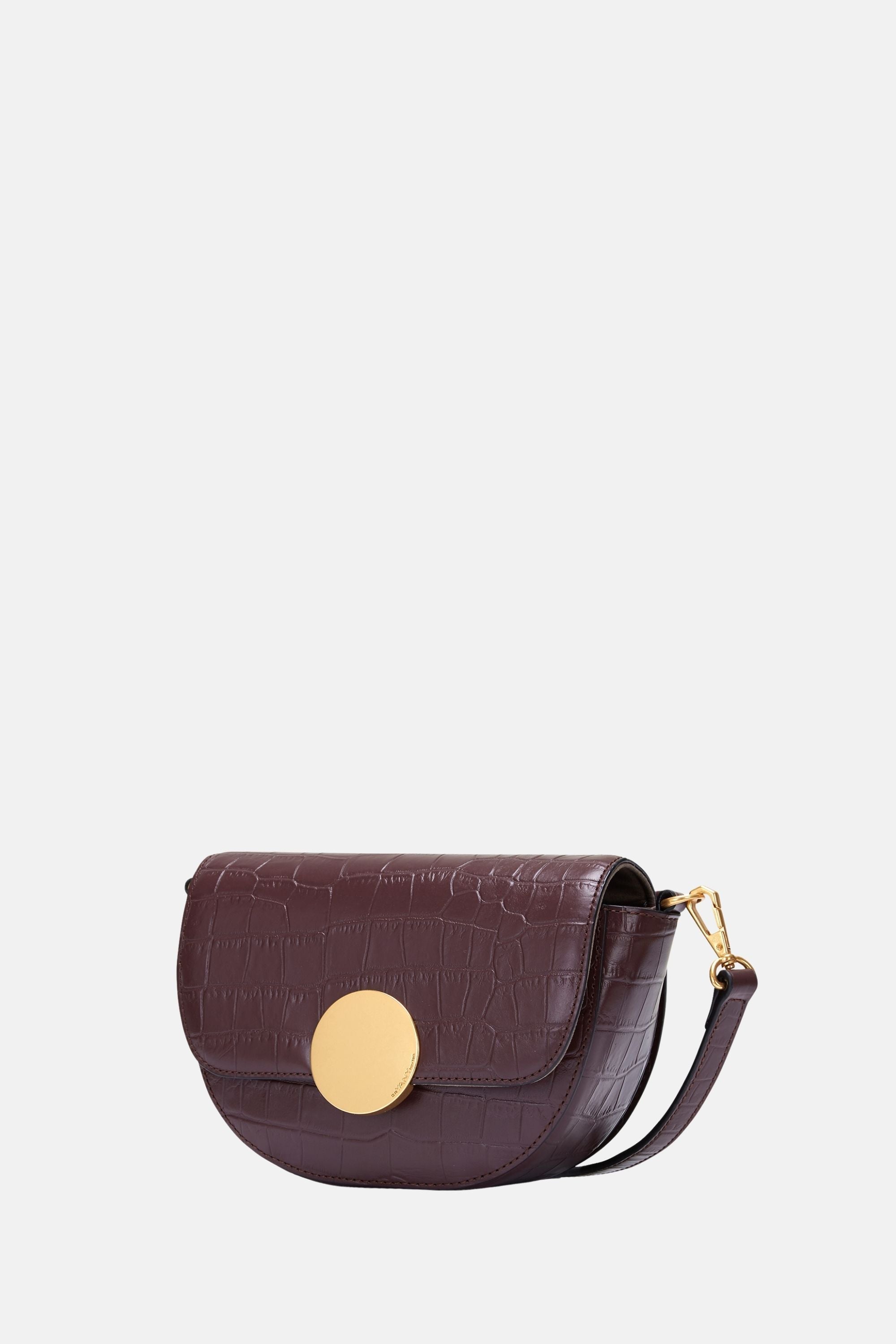 Oryany - Lottie Croco Crossbody Small Handbags - Brown / One size