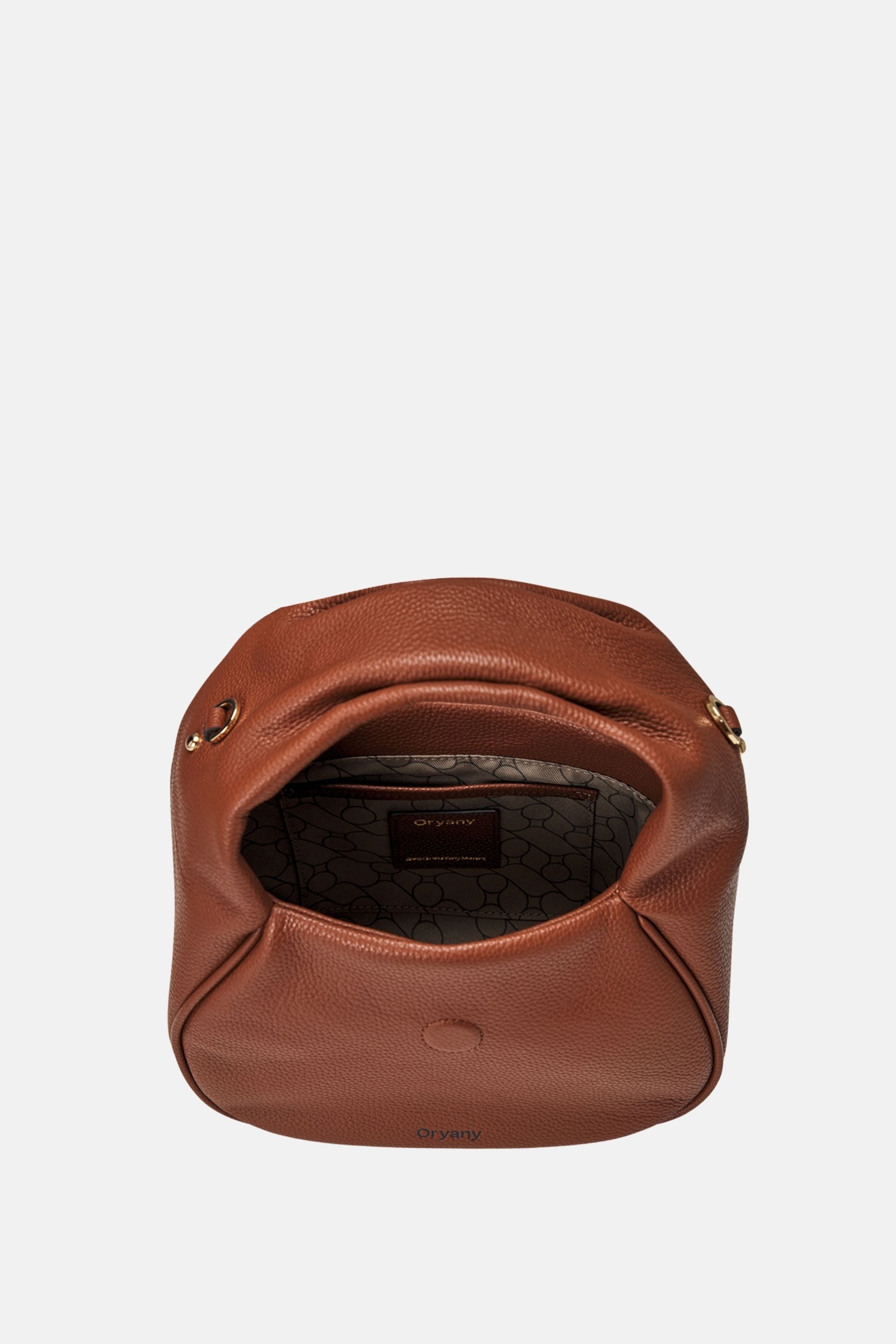 Oryany - Anaan Medium Satchel Tote – Top Handle Crossbody Bag - Toffee Tan Leather