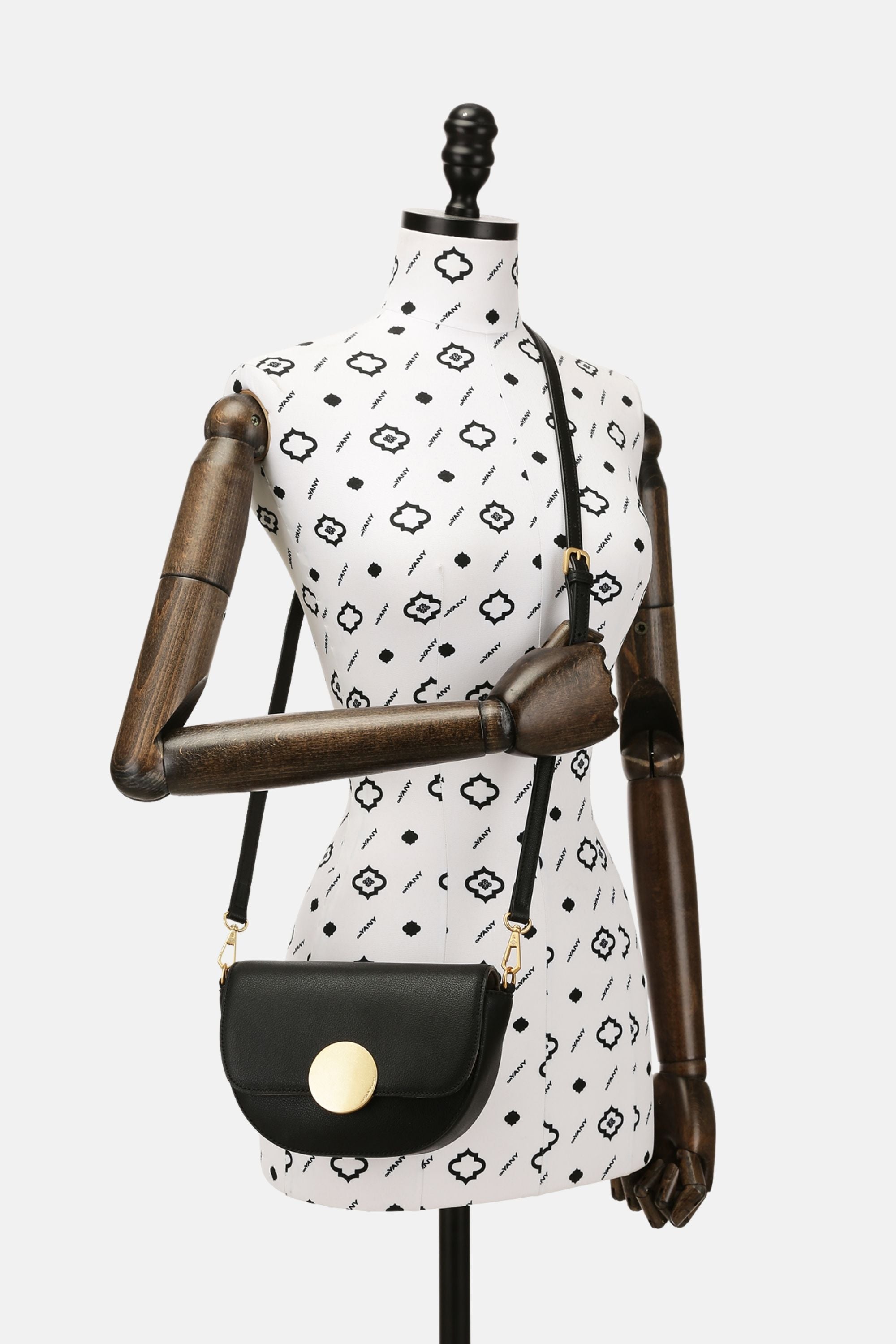 Oryany - Lottie Saddle Crossbody Small Handbags - Black / One size