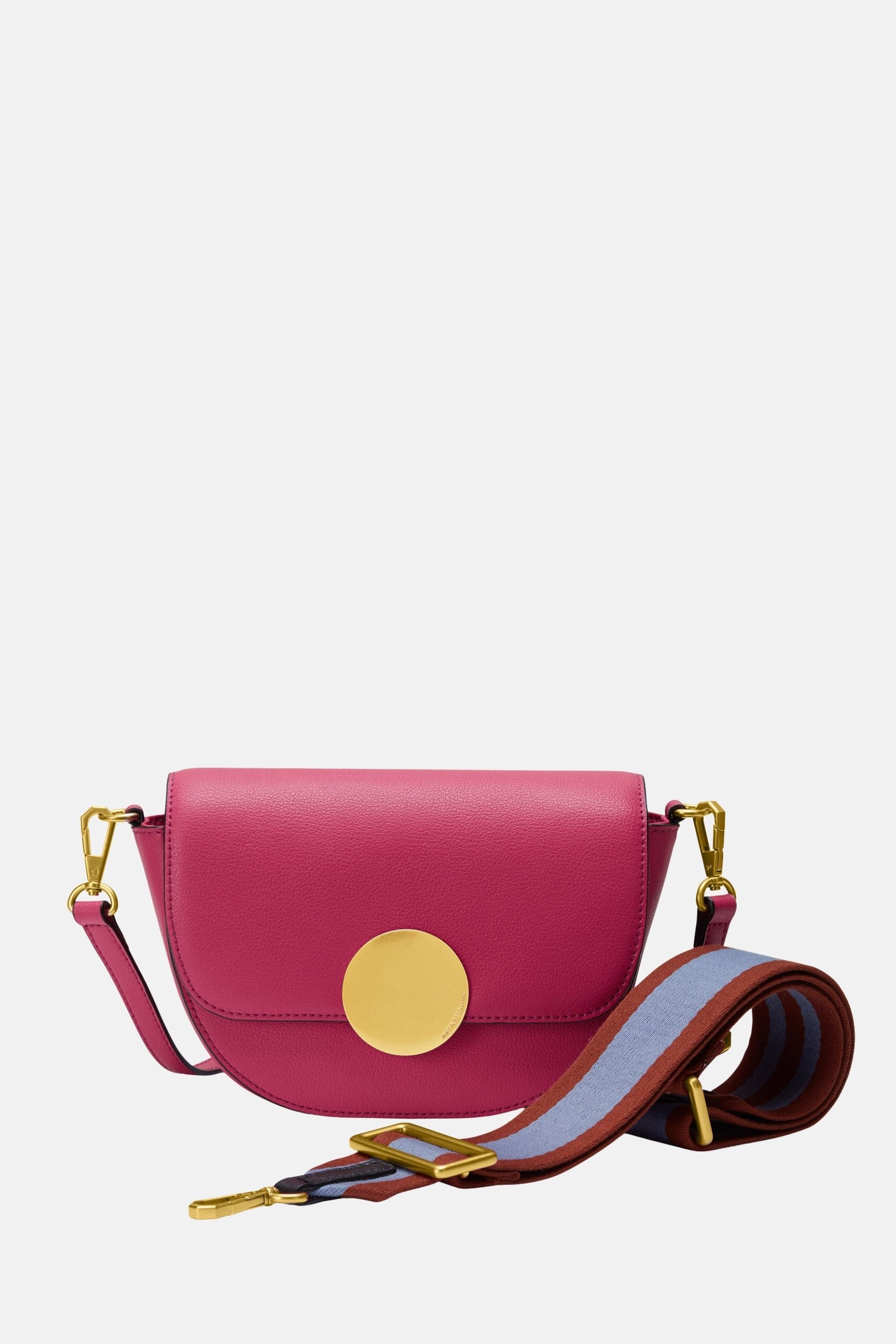 Oryany - Lottie Saddle Crossbody Small Handbags - Raspberry / One size