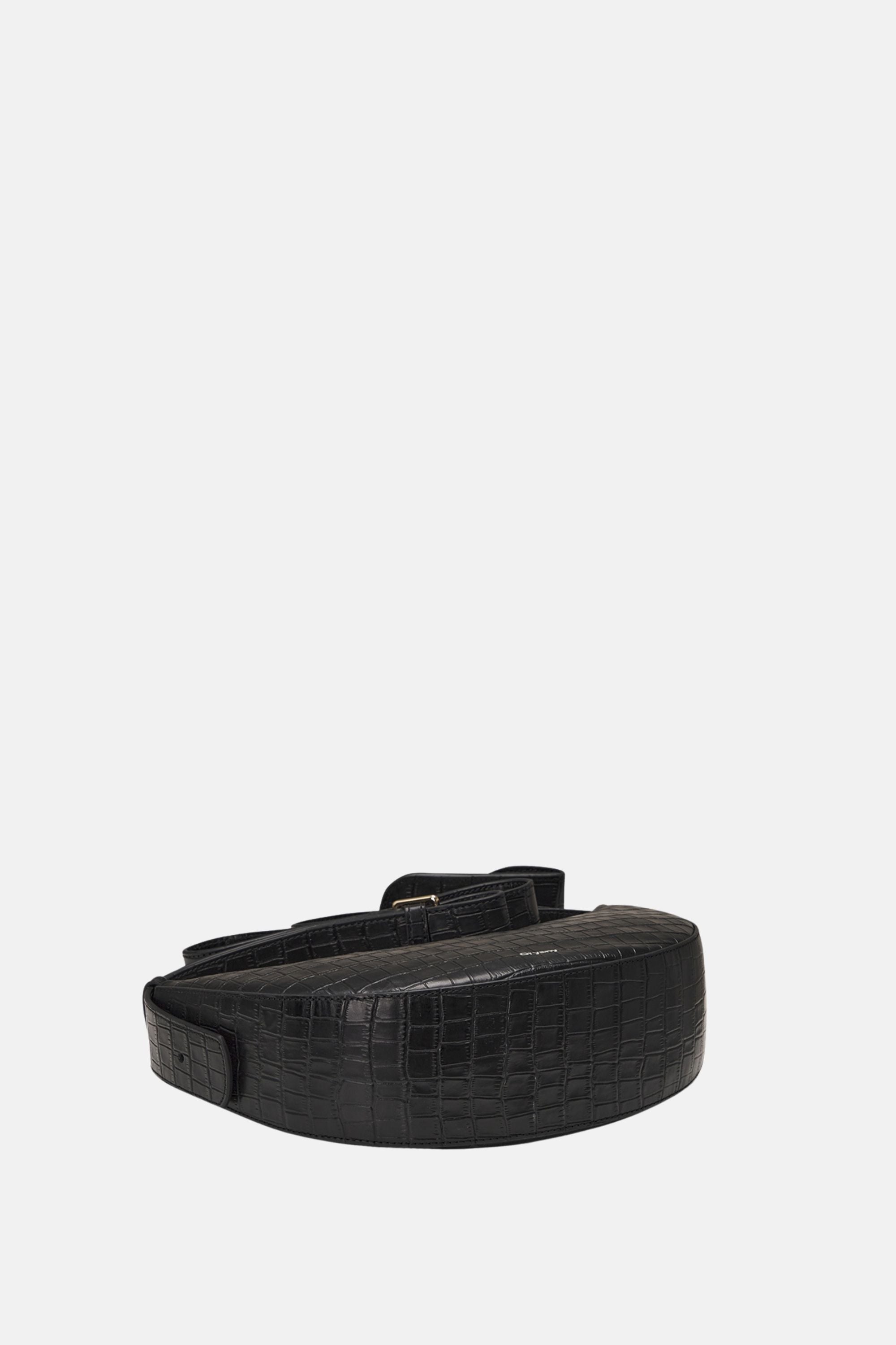 Oryany - Rookie Croco Crossbody Medium Handbags - Black
