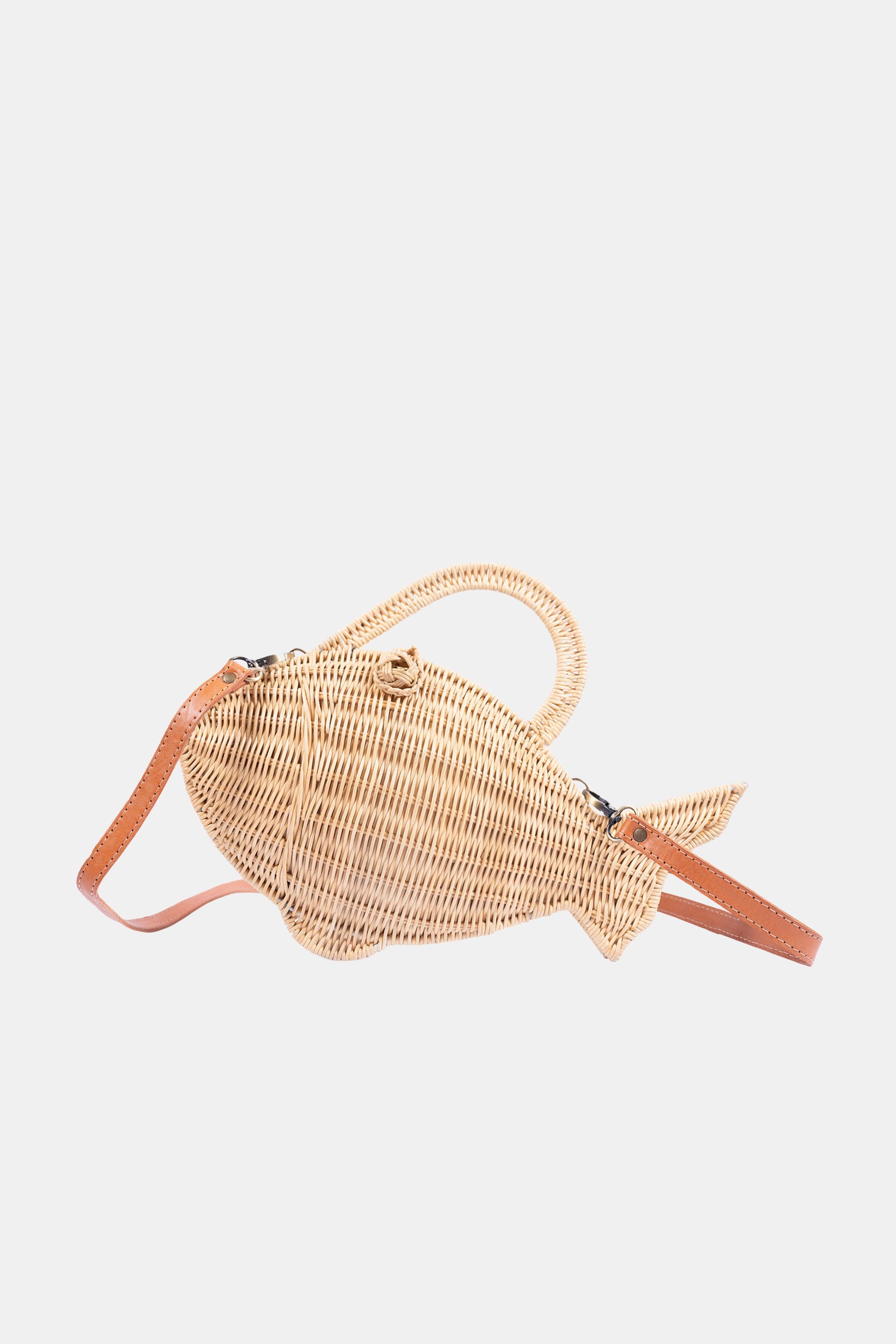 Jelavu - Nemo Rattan Fish Shaped Crossbody