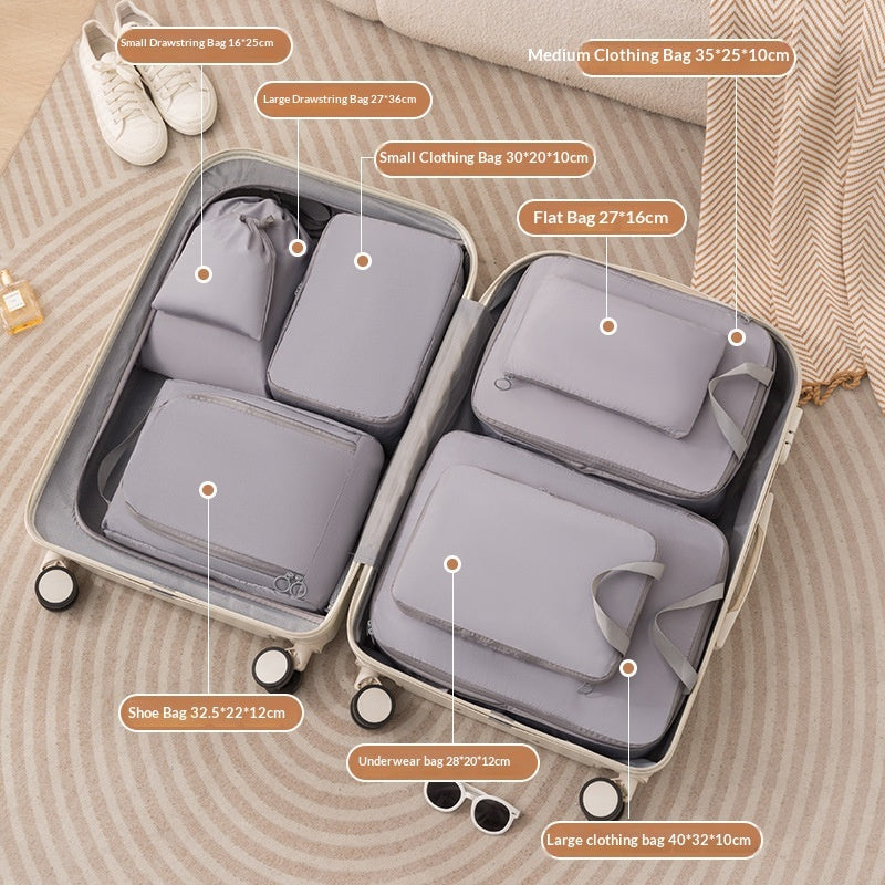 6-Piece Compression Packing Cube Set – Travel & Luggage Organizers