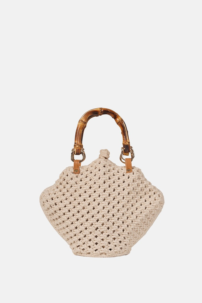 Jelavu - Venus Cream Crochette Shell Bag