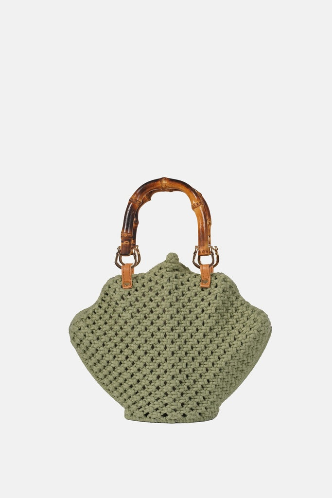 Jelavu - Venus Green Crochette Shell Bag