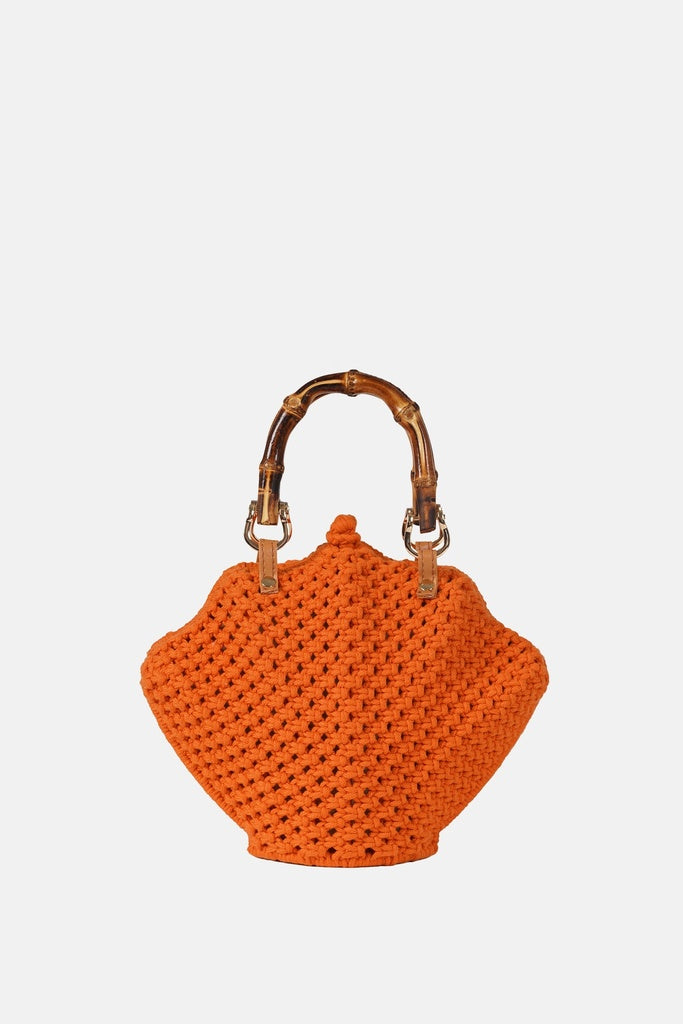 Jelavu - Venus Orange Crochet Shell Bag