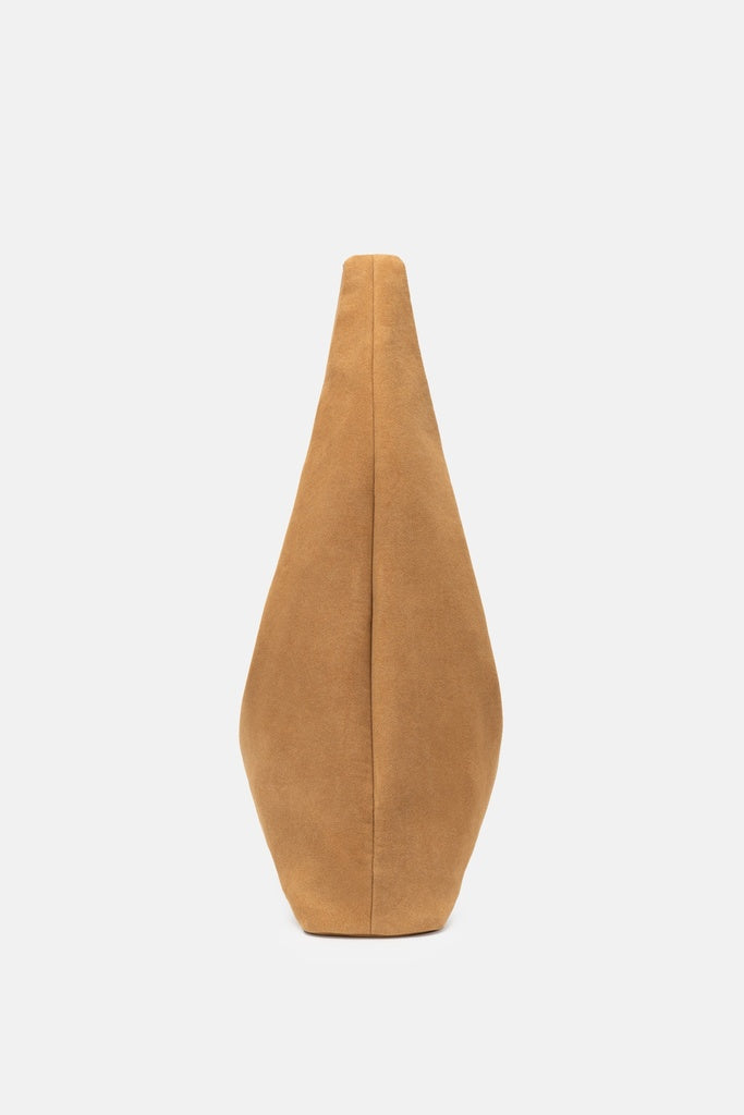 Jelavu Turin Suede Sculptural Tote Bag in Beige - image 3