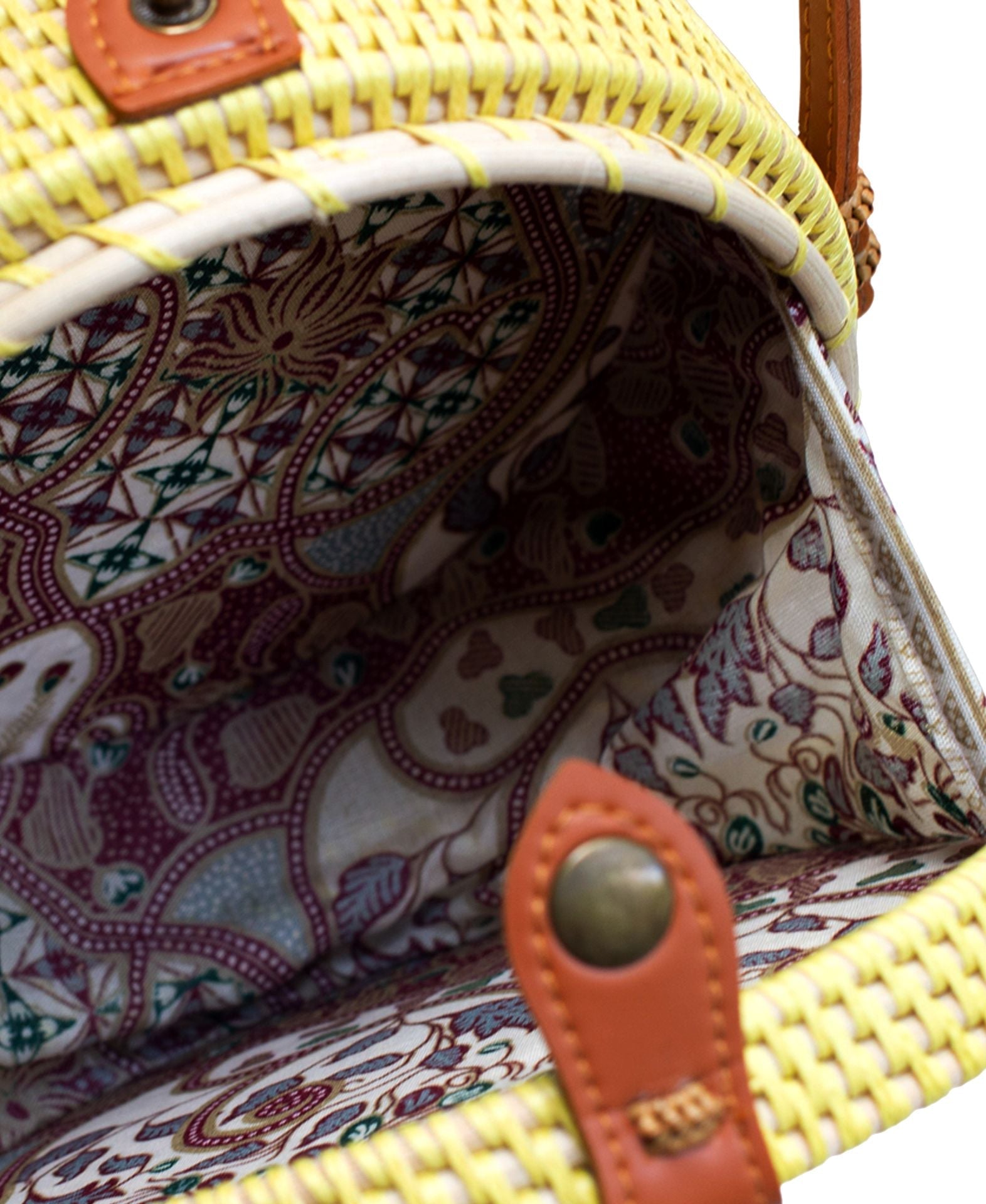 Jelavu - Ata Bali - Small Rattan Crossbody - Yellow