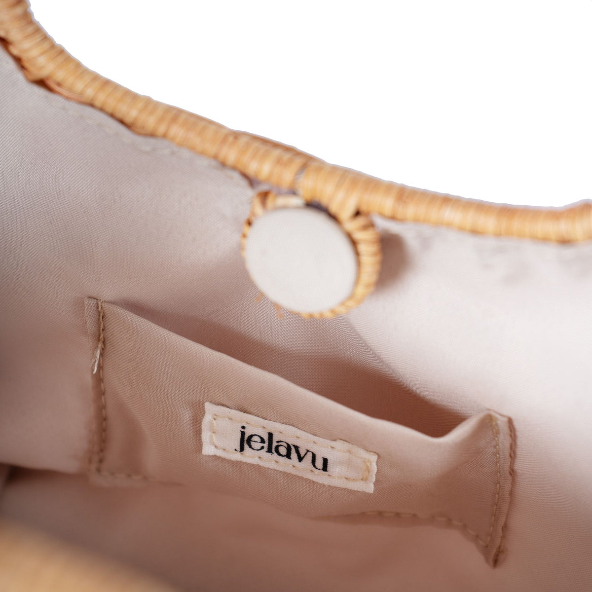 Ayla Rattan Small Satchel
