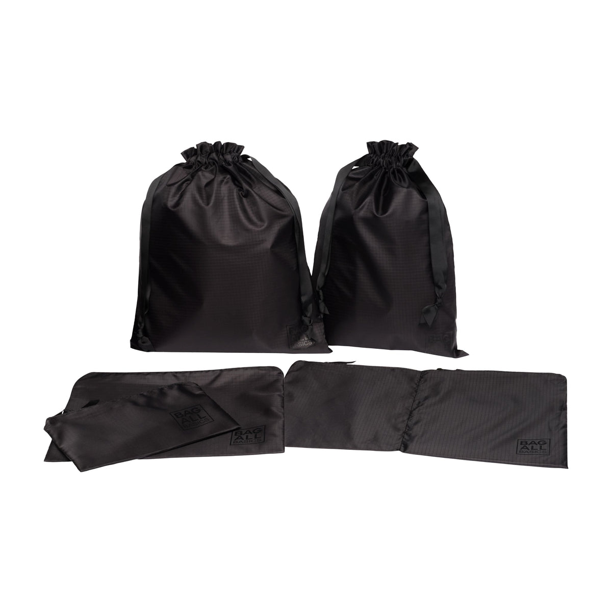 Packing Bags Set – Recycled Nylon – 5-pack – Black