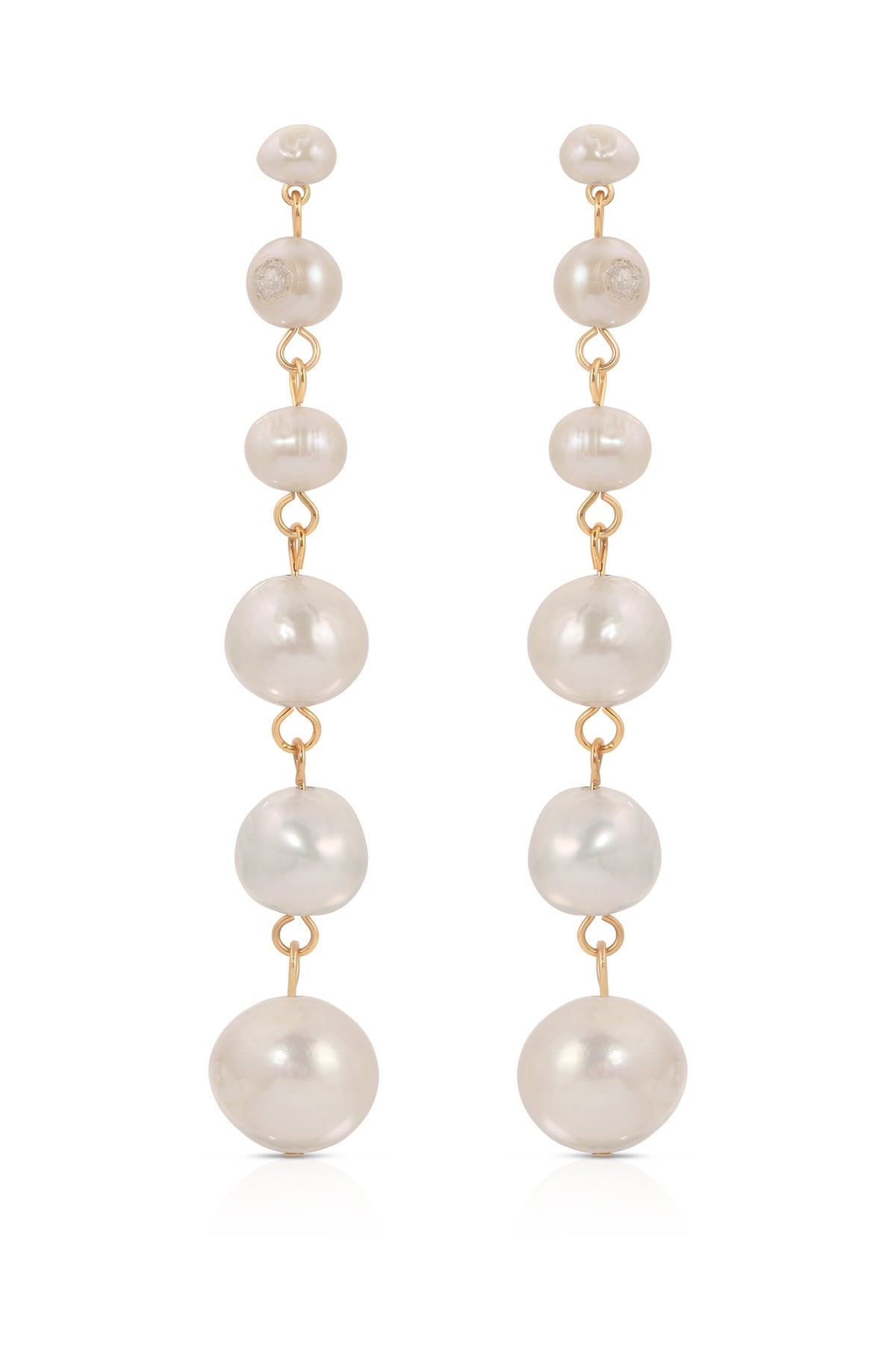 Graduating Freshwater Pearl Earrings