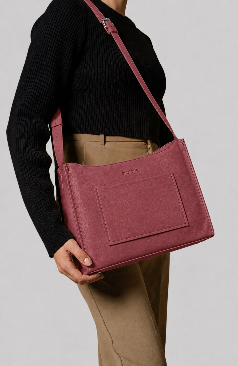 Ecotorie Brigitte Leather crossbody/Shoulder Bag-Wine