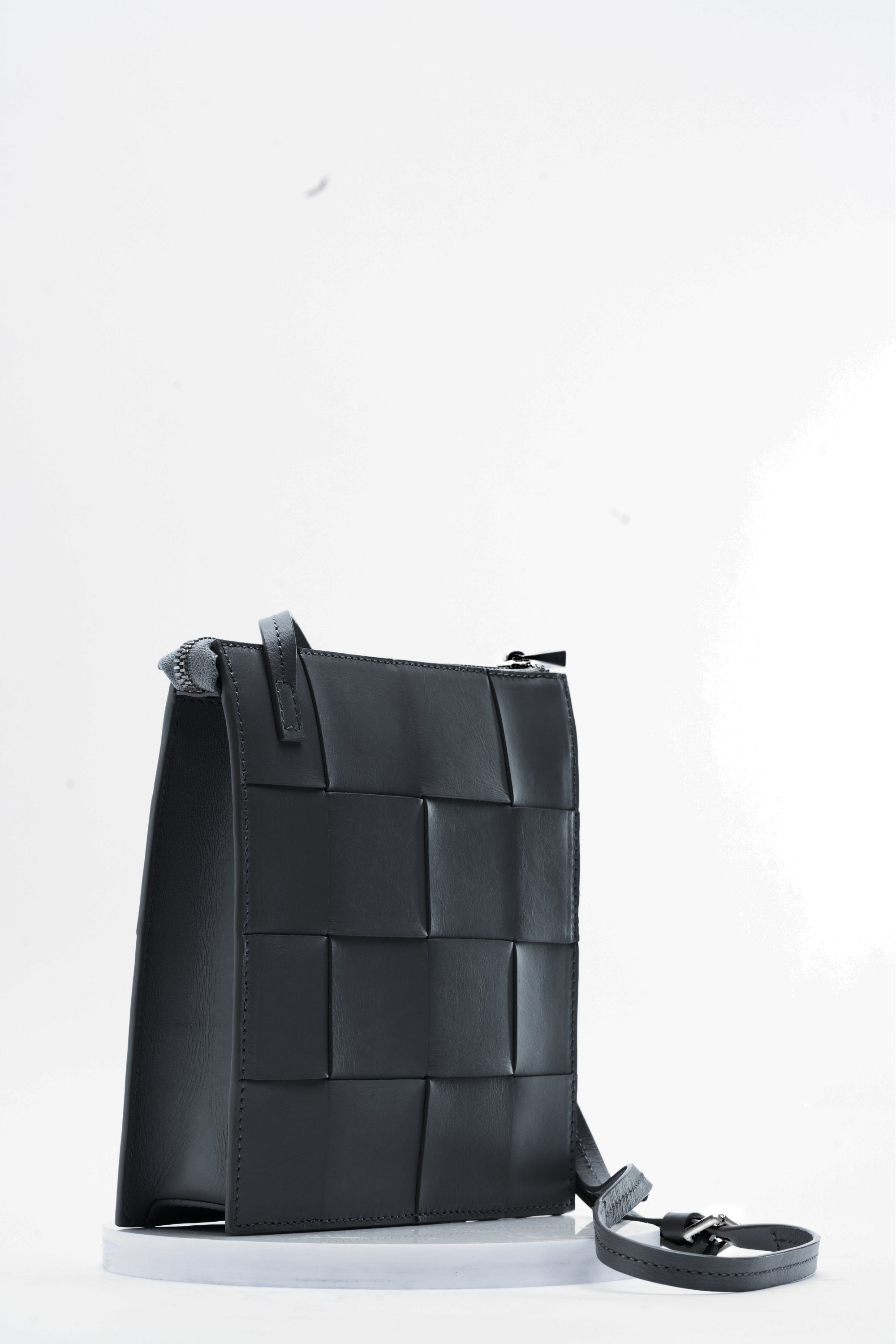 Ecotorie - Polly Black Woven Crossbody Bag