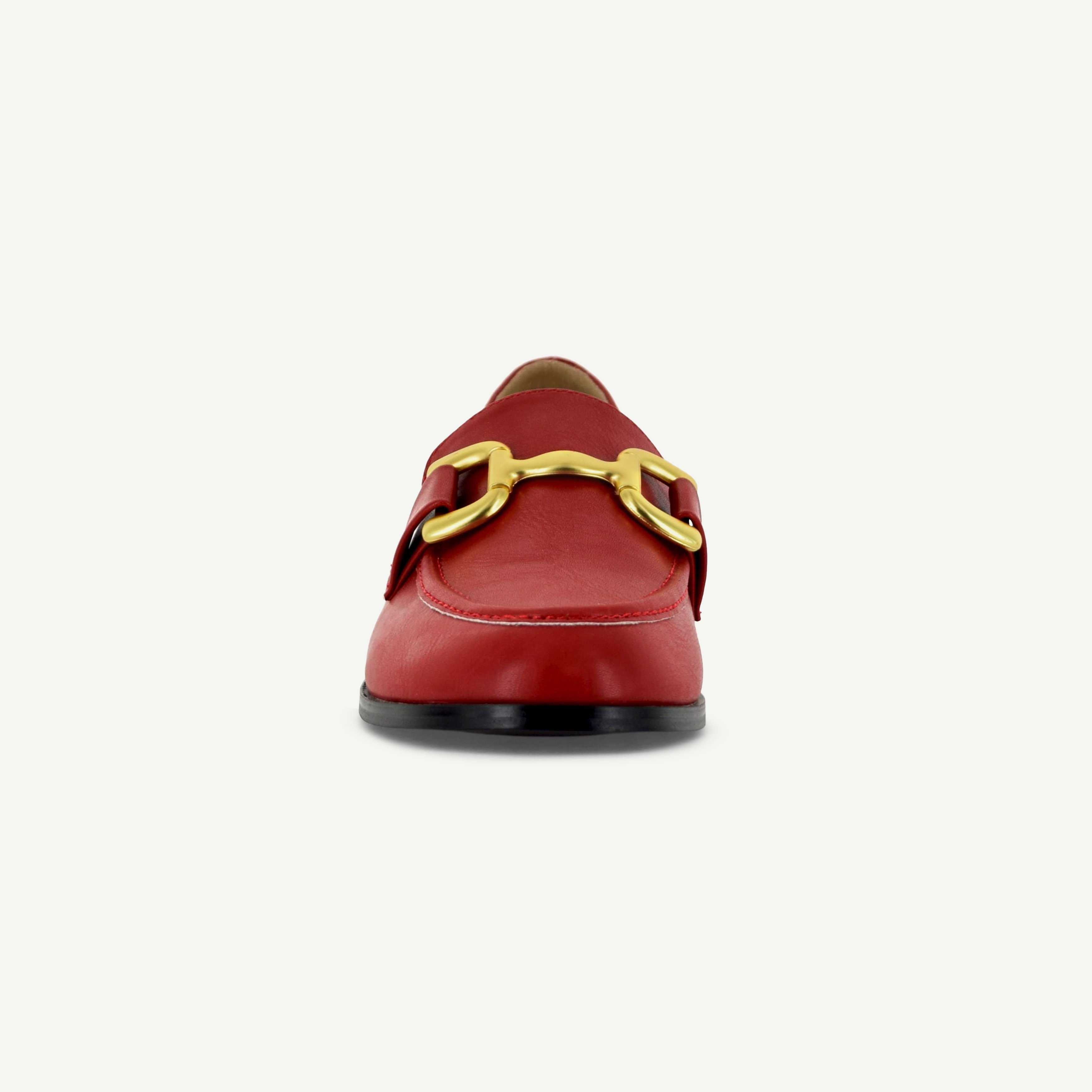 GEORGINA: CLASSIC LOAFER - CARDINAL