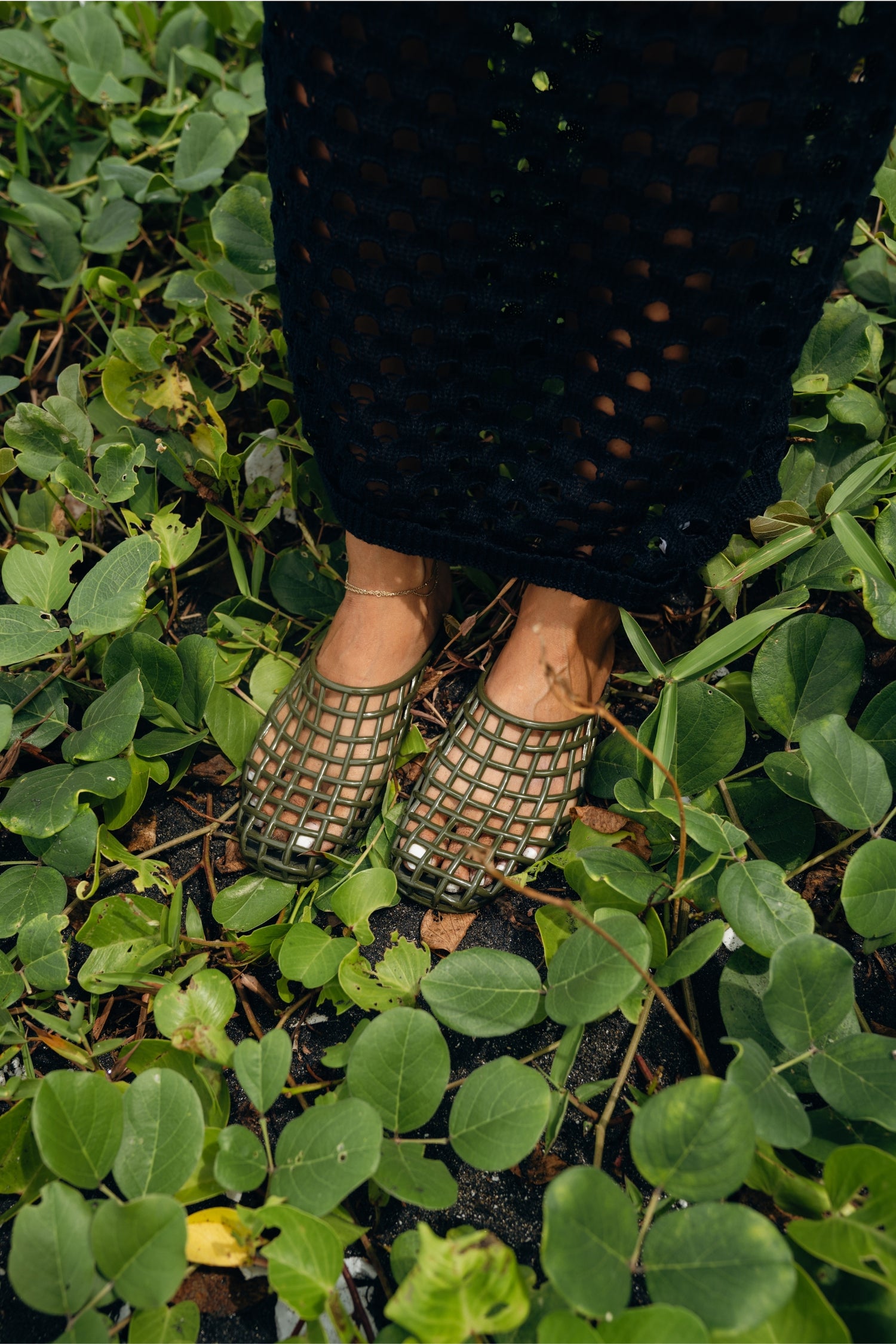 Jelavu - Glimmr Green Sandal