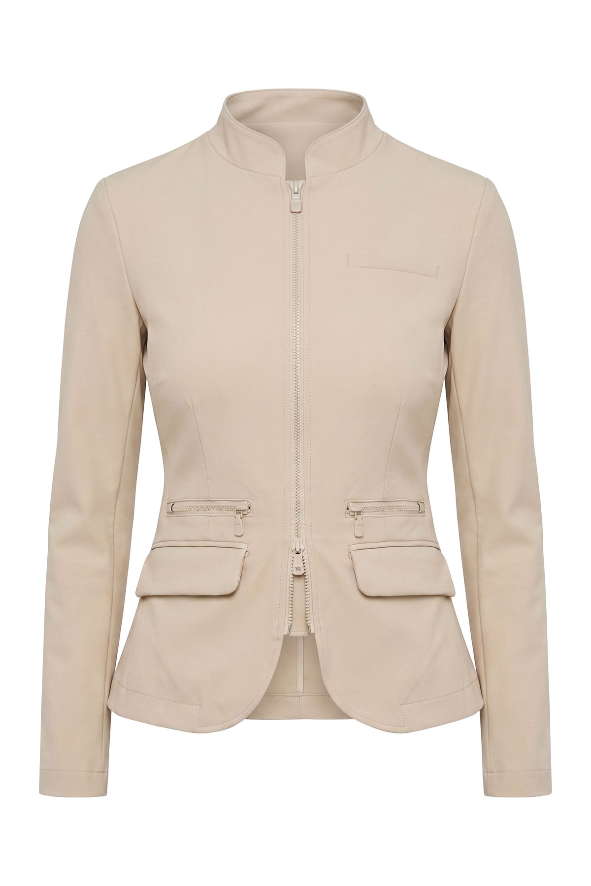 Gisela Aeroflow Zip Front Twill Blazer
