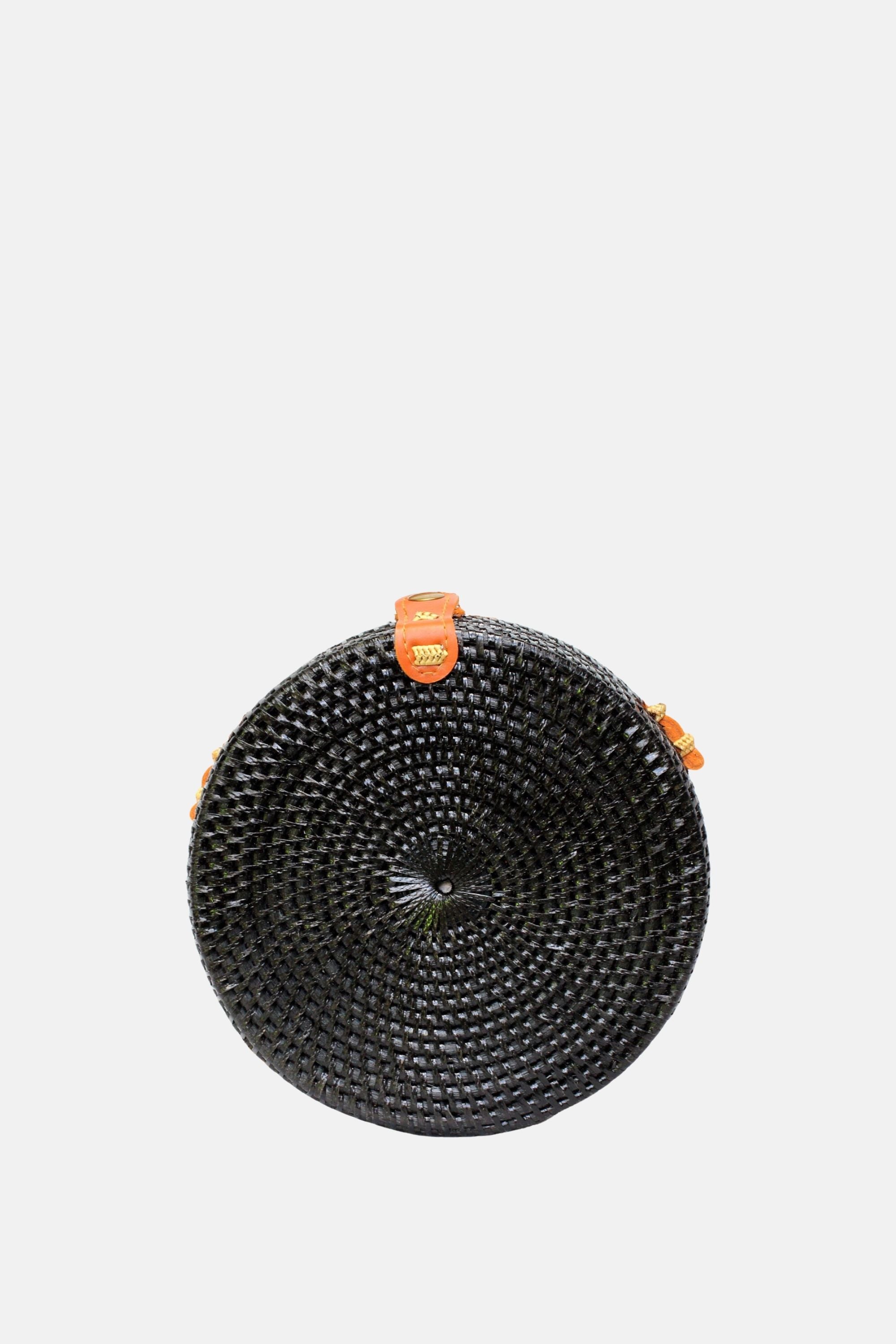 Jelavu - Ata Bali - Small Rattan Crossbody - Black