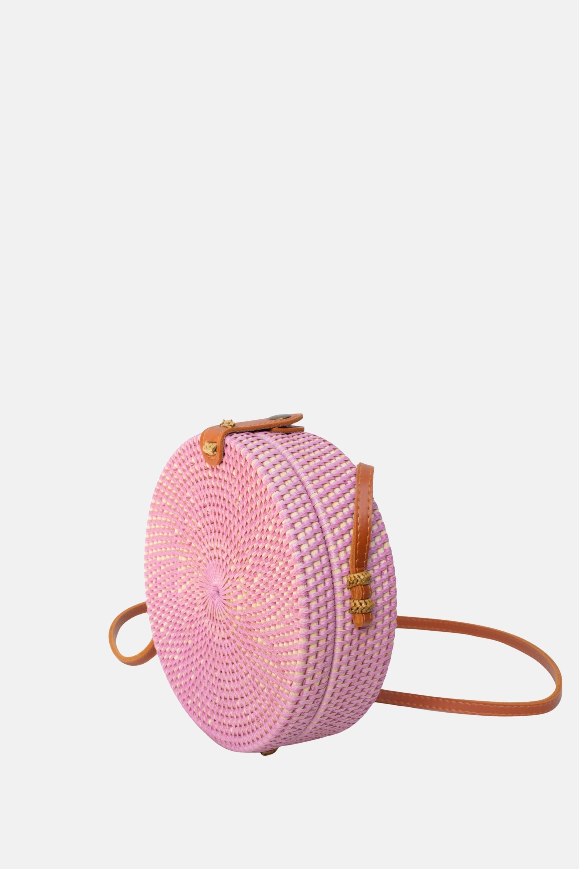 Jelavu - Ata Bali - Small Rattan Crossbody - Rose