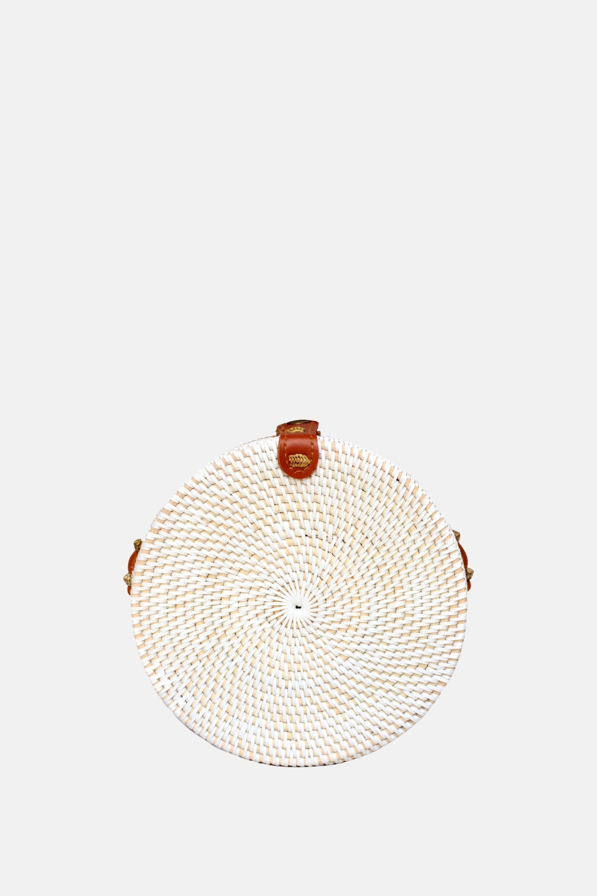 Jelavu - Ata Bali - Small Rattan Crossbody - White