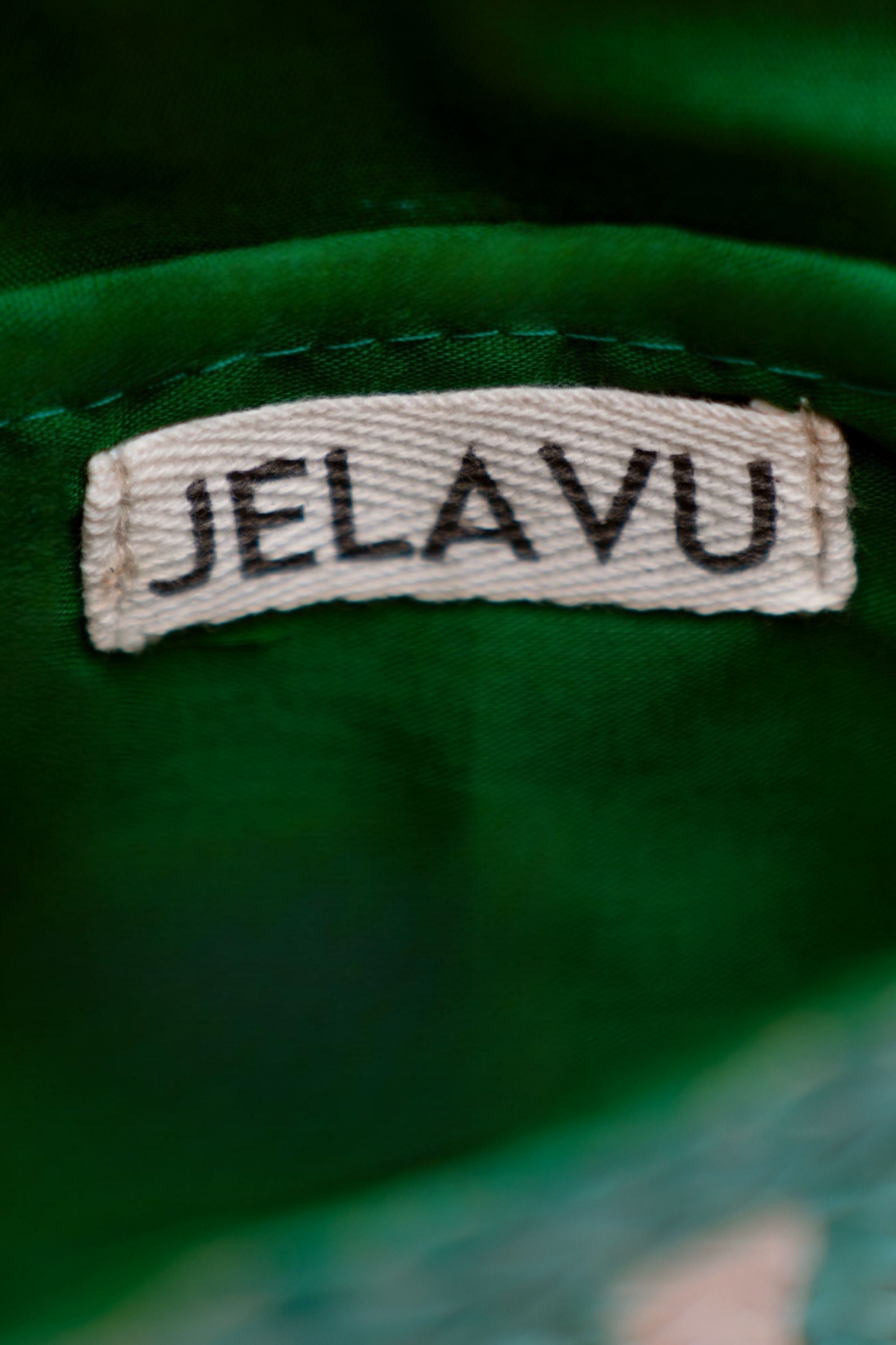 Jelavu Brooke Cream/Green Small Clutch