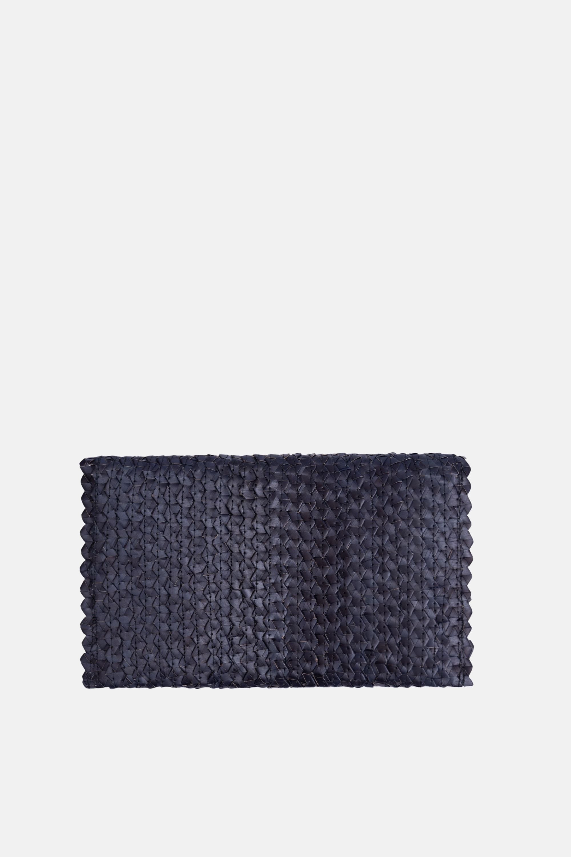 Coco Natural Shell Small Clutch - Black
