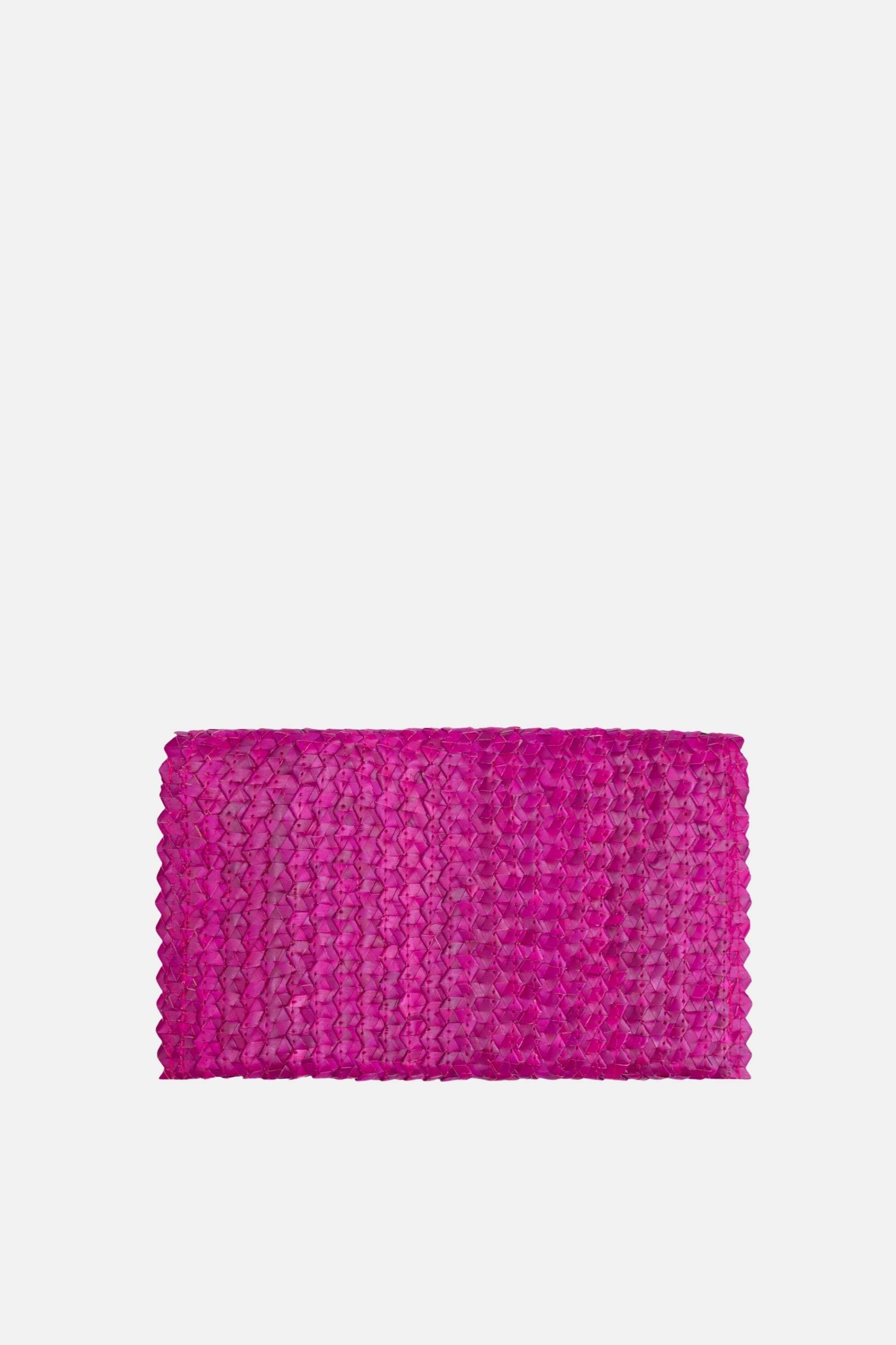 Coco Natural Shell Small Clutch - Fuschia