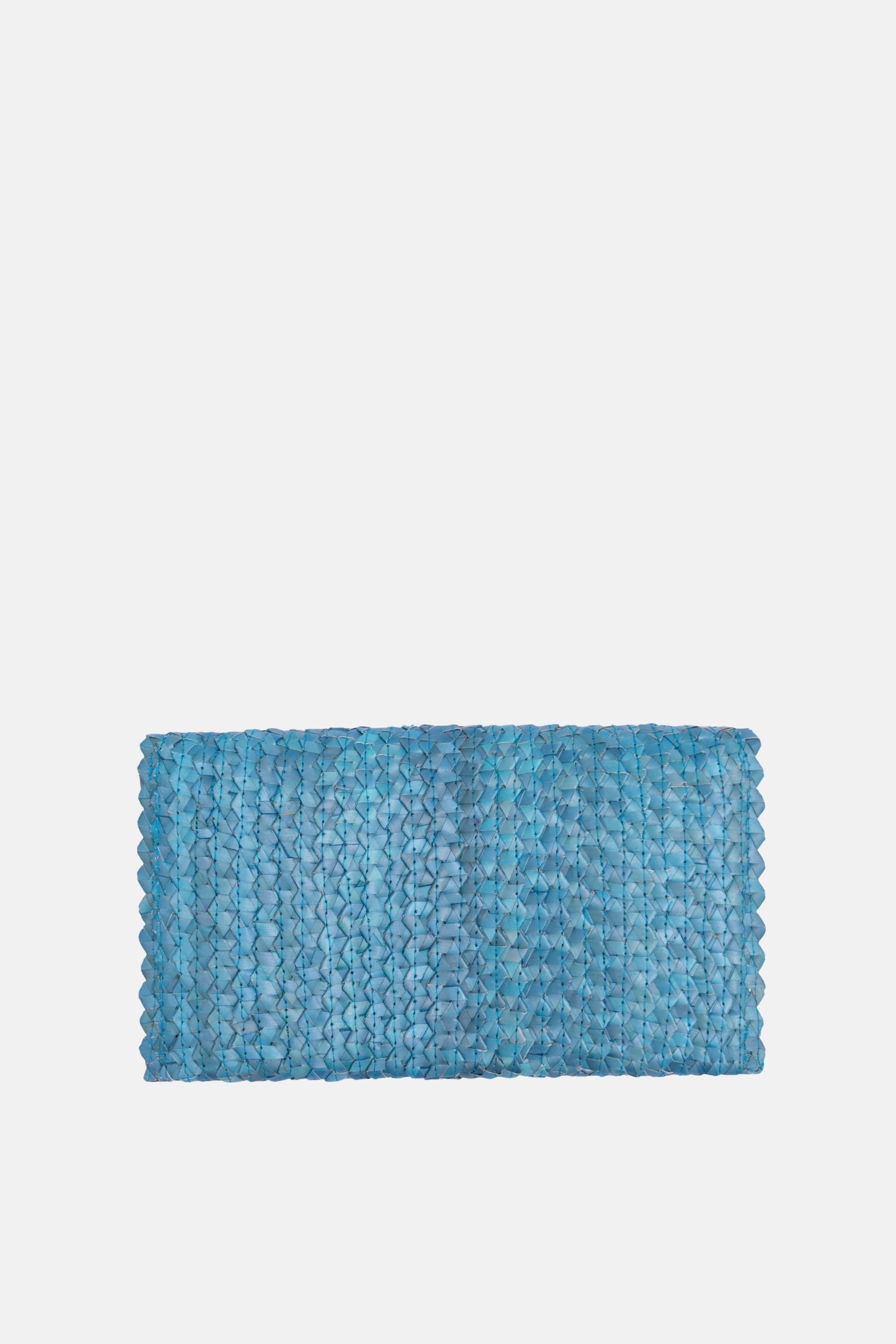 Coco Natural Shell Small Clutch - Turquoise