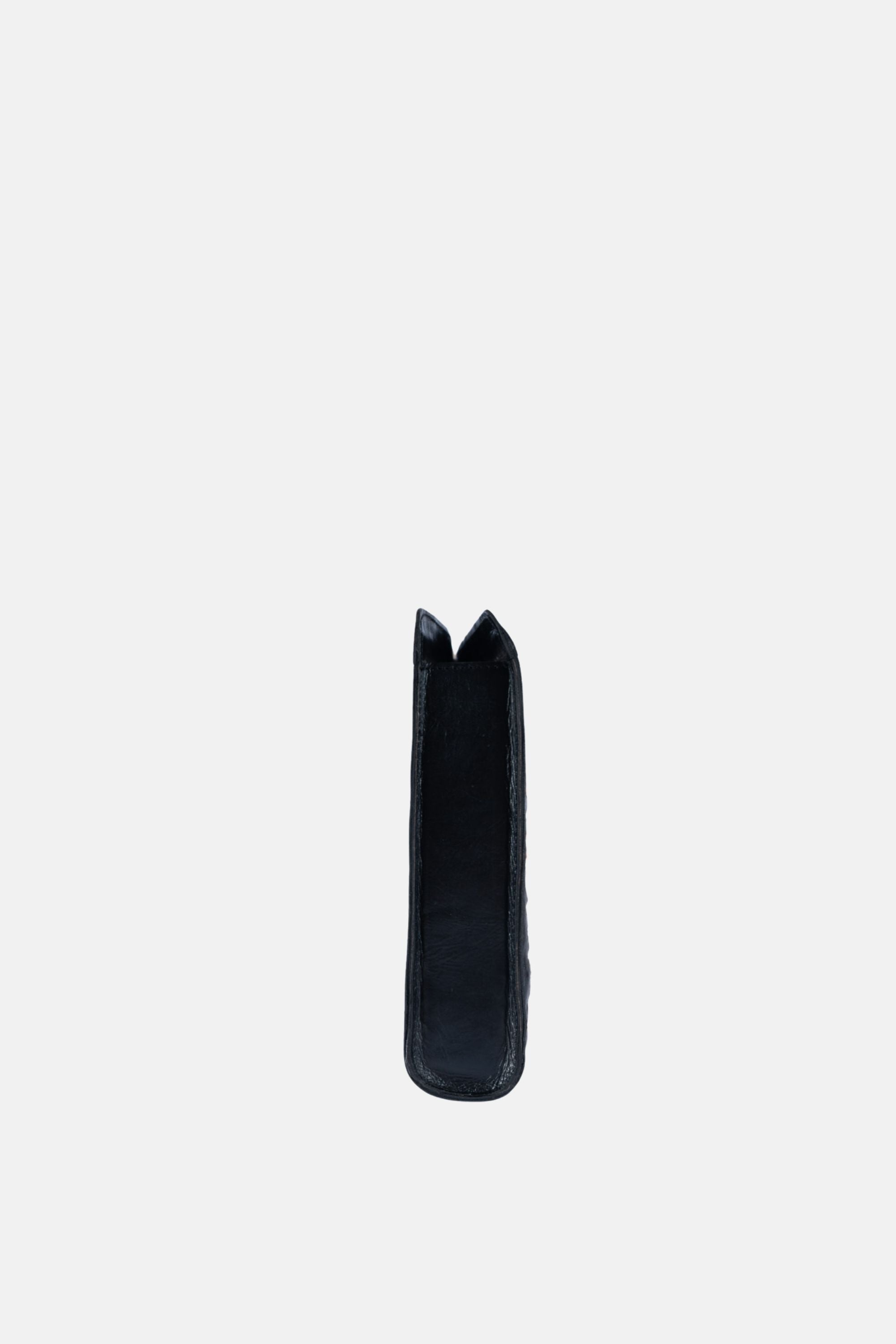 Jelavu - Delmar Cane Clutch - Black Leather