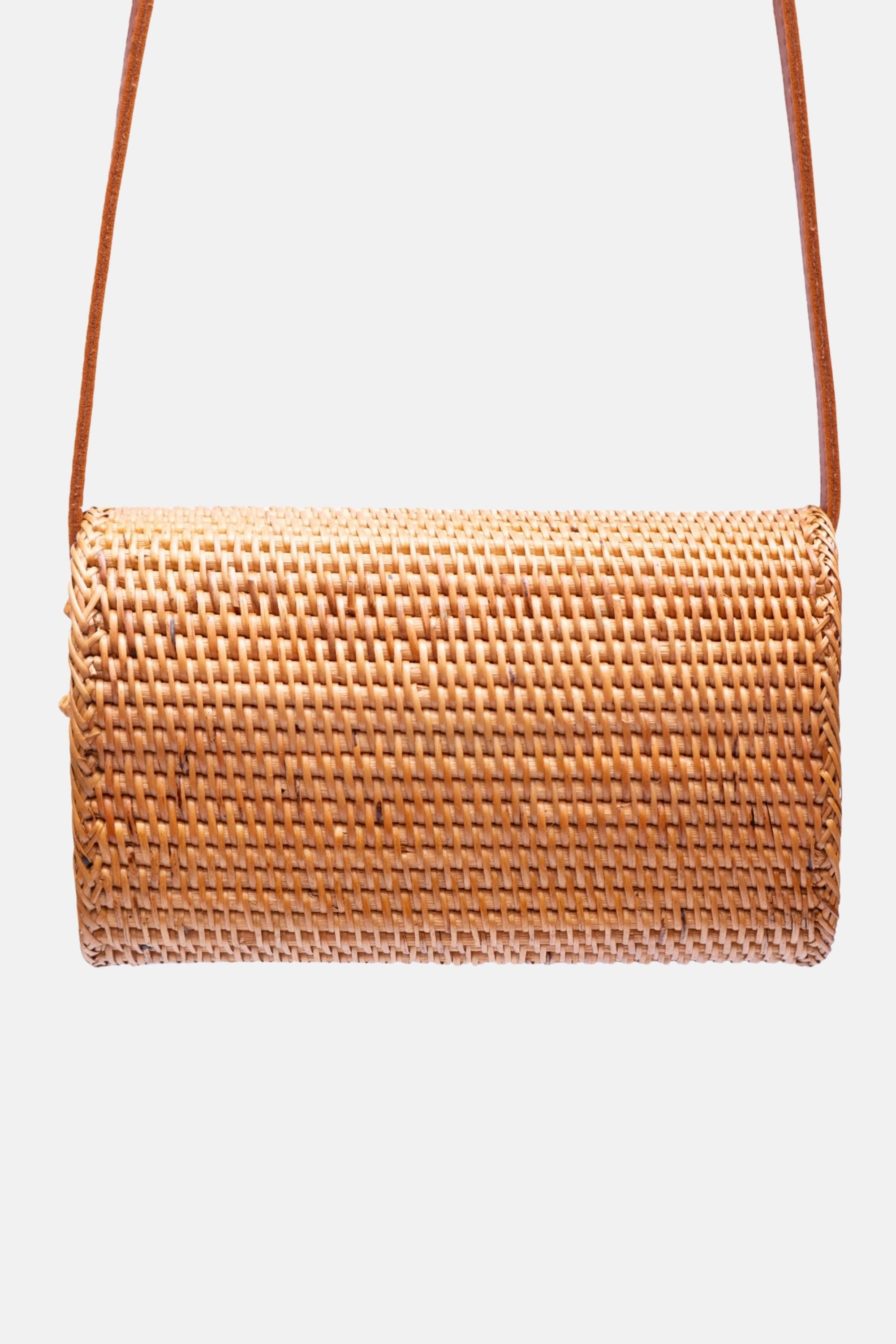 Lana Small Rattan Crossbody - Natural
