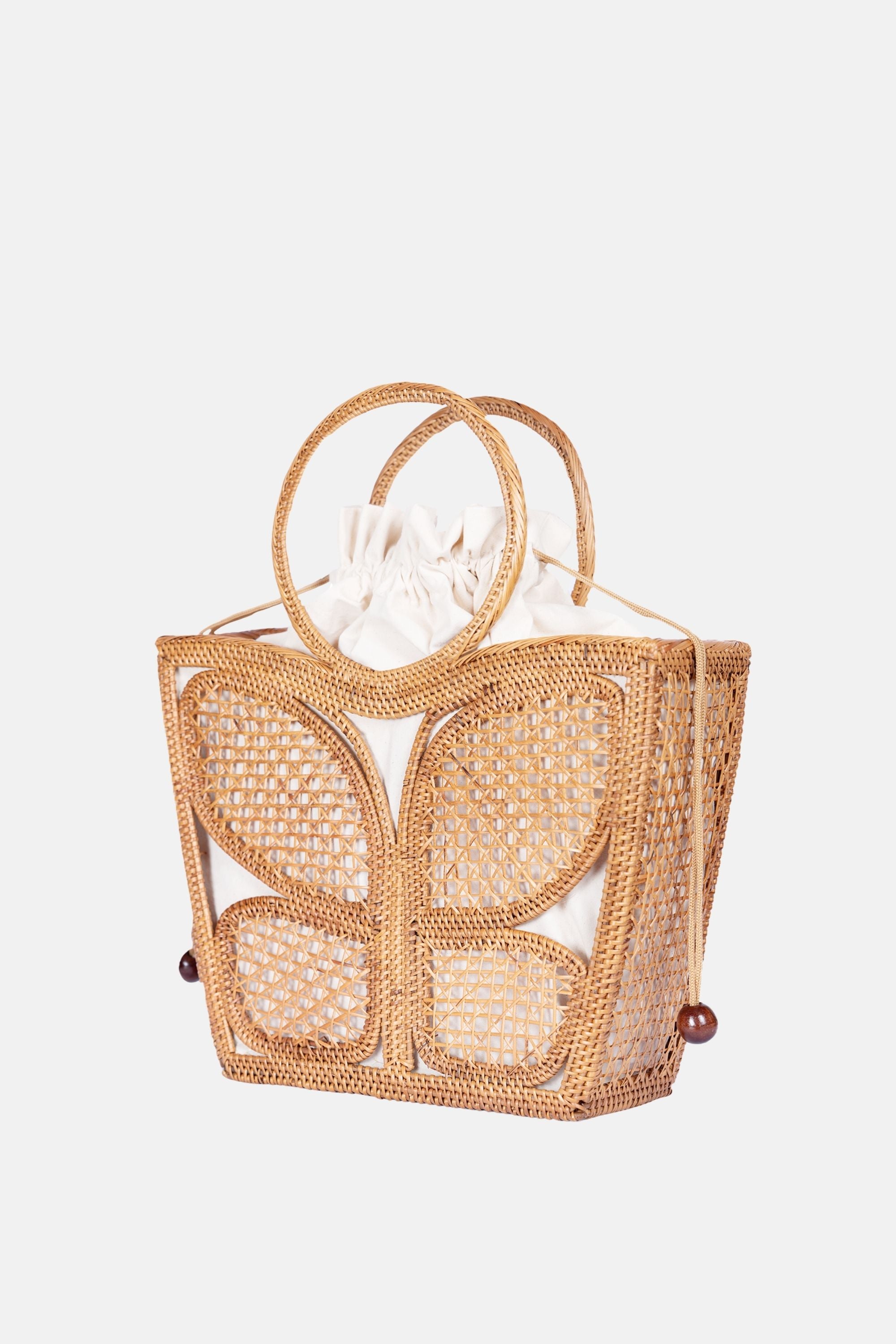 Jelavu Mariposa Natural/Ivory Medium Satchel