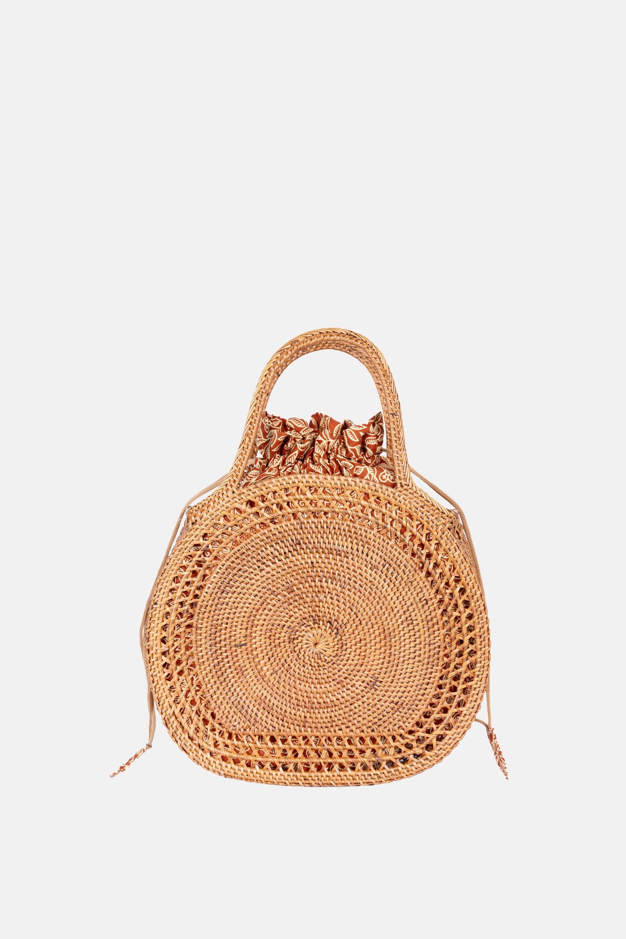 Jelavu – Sydney Rattan Top Handle Bag - Medium Satchel - Natural