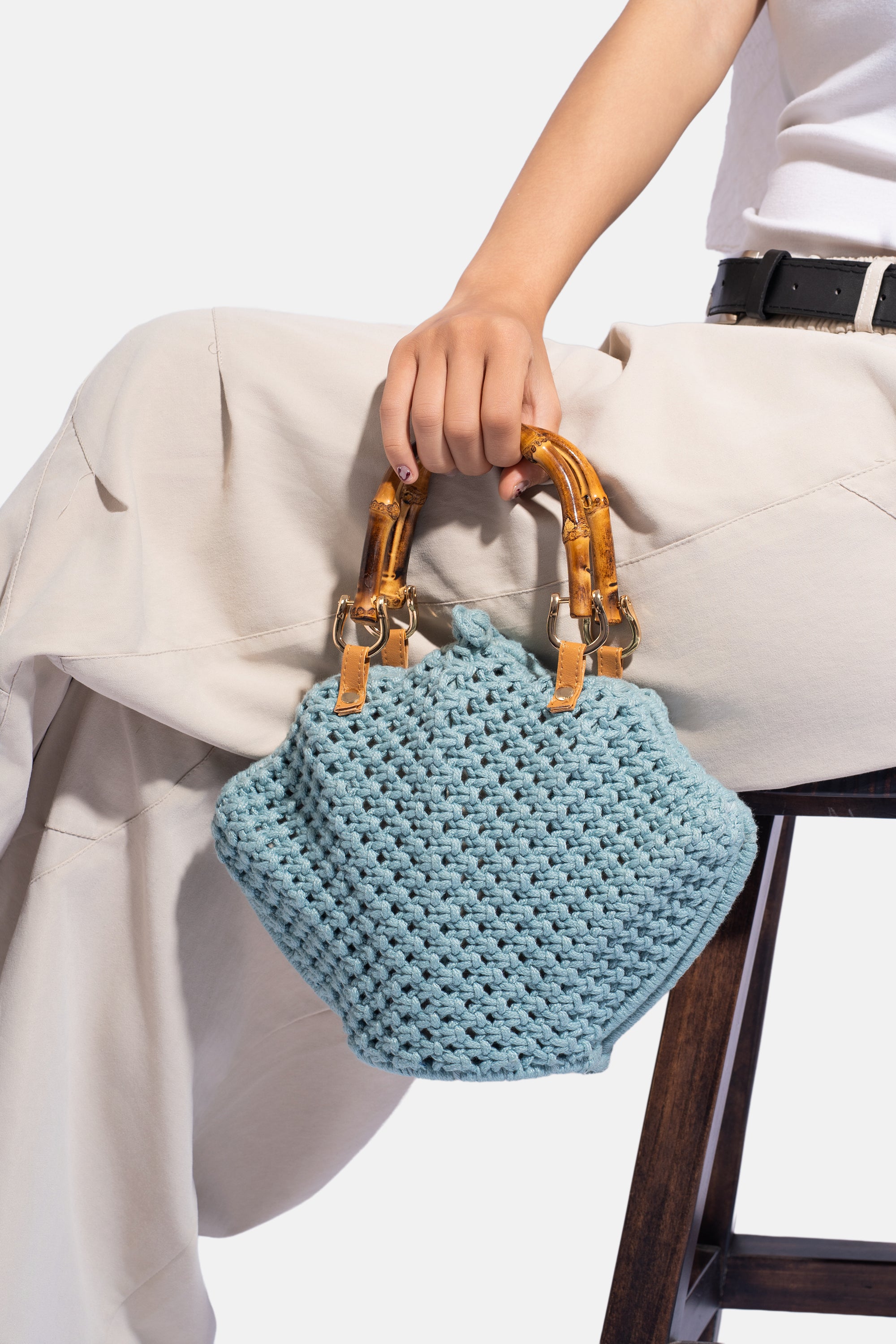 Jelavu - Venus Blue Crochette Shell Bag