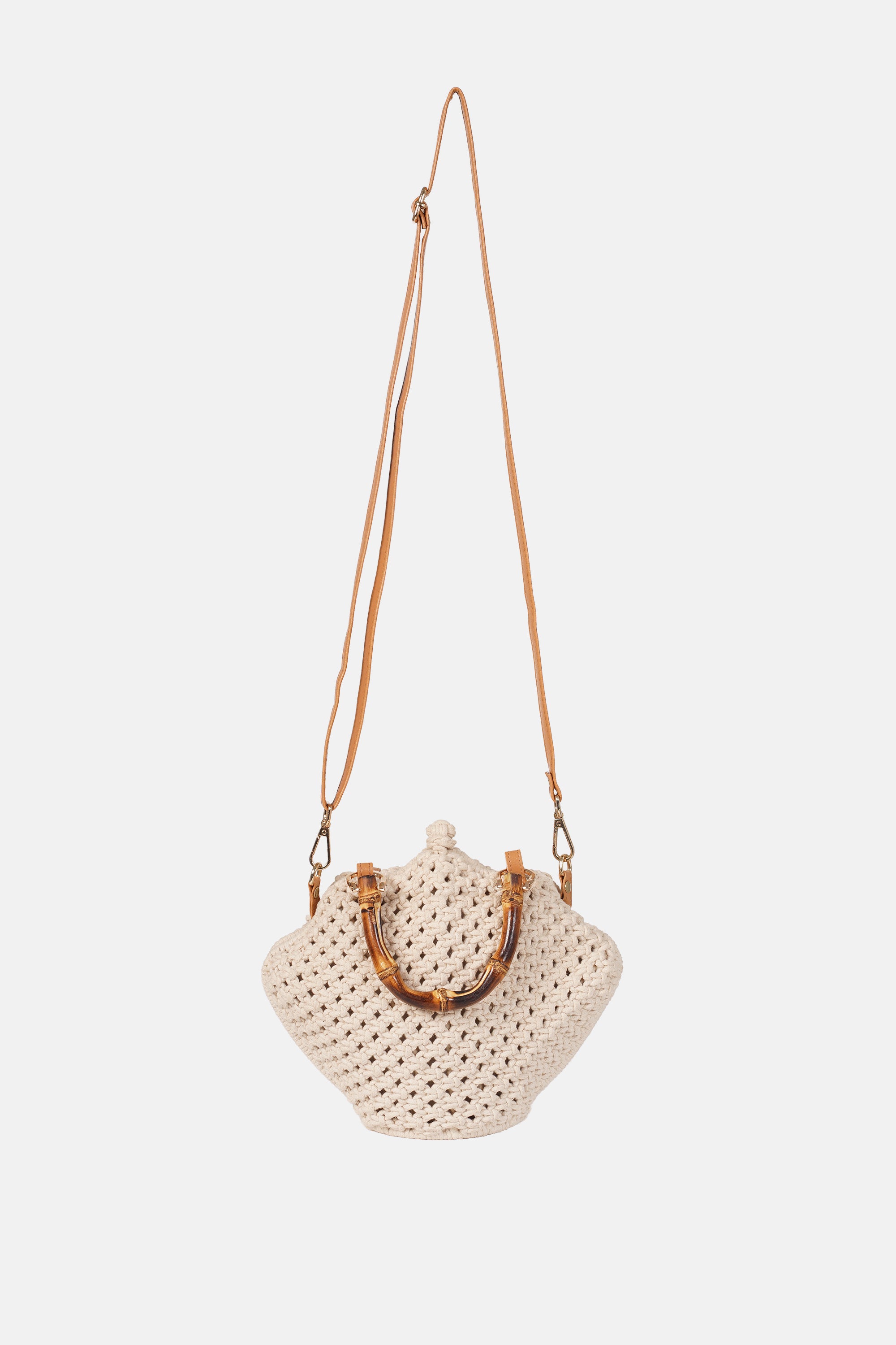 Jelavu - Venus Cream Crochette Shell Bag