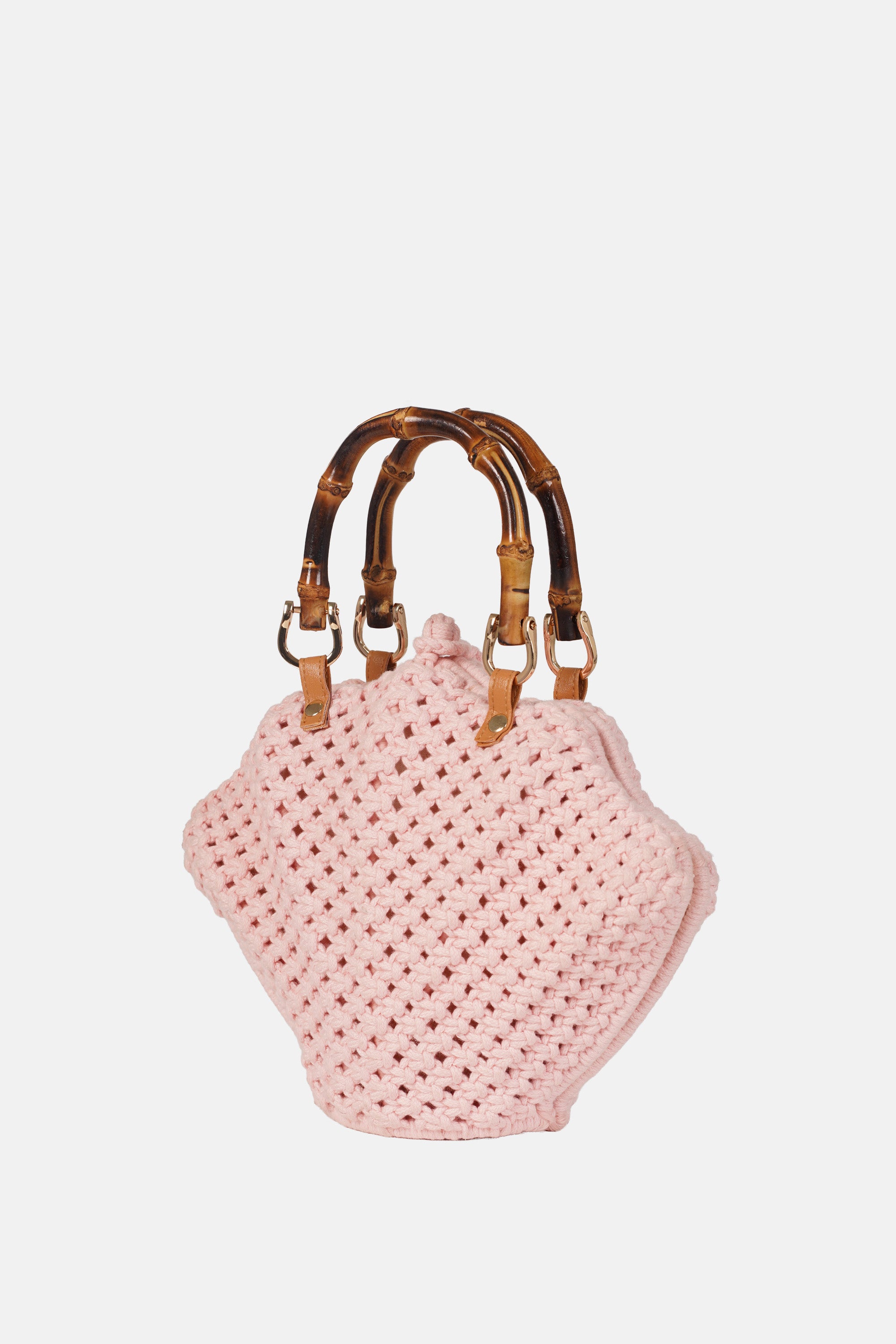 Jelavu - Venus Pink Crochette Shell Bag